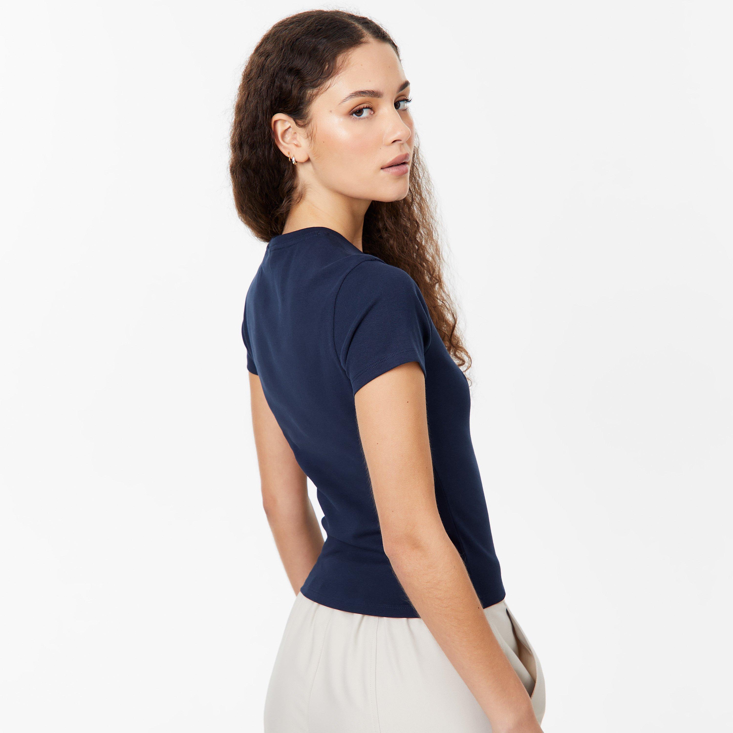 Marineblau - Jack Wills - Longline Baby T-Shirt - 2