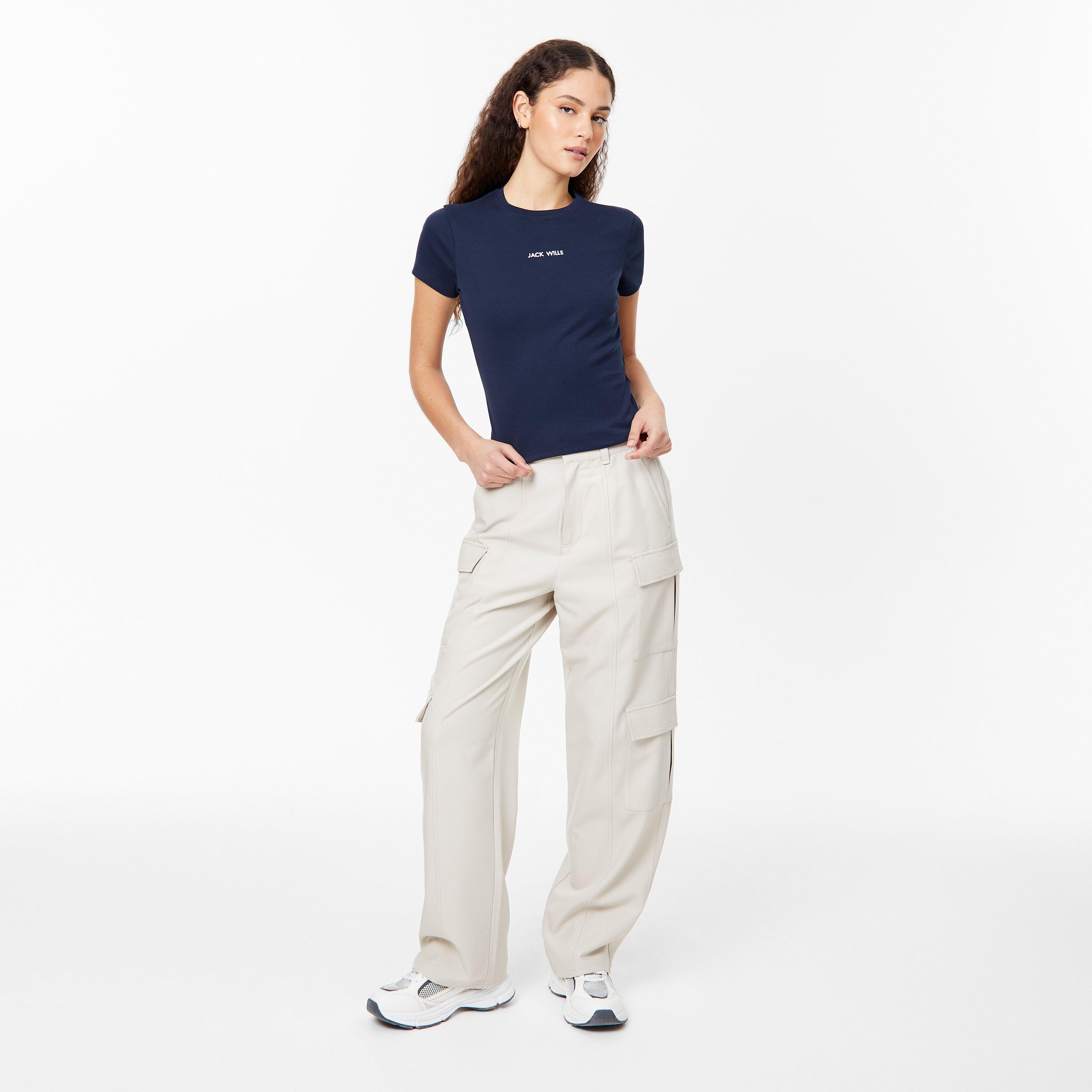 Marineblau - Jack Wills - Longline Baby T-Shirt - 4