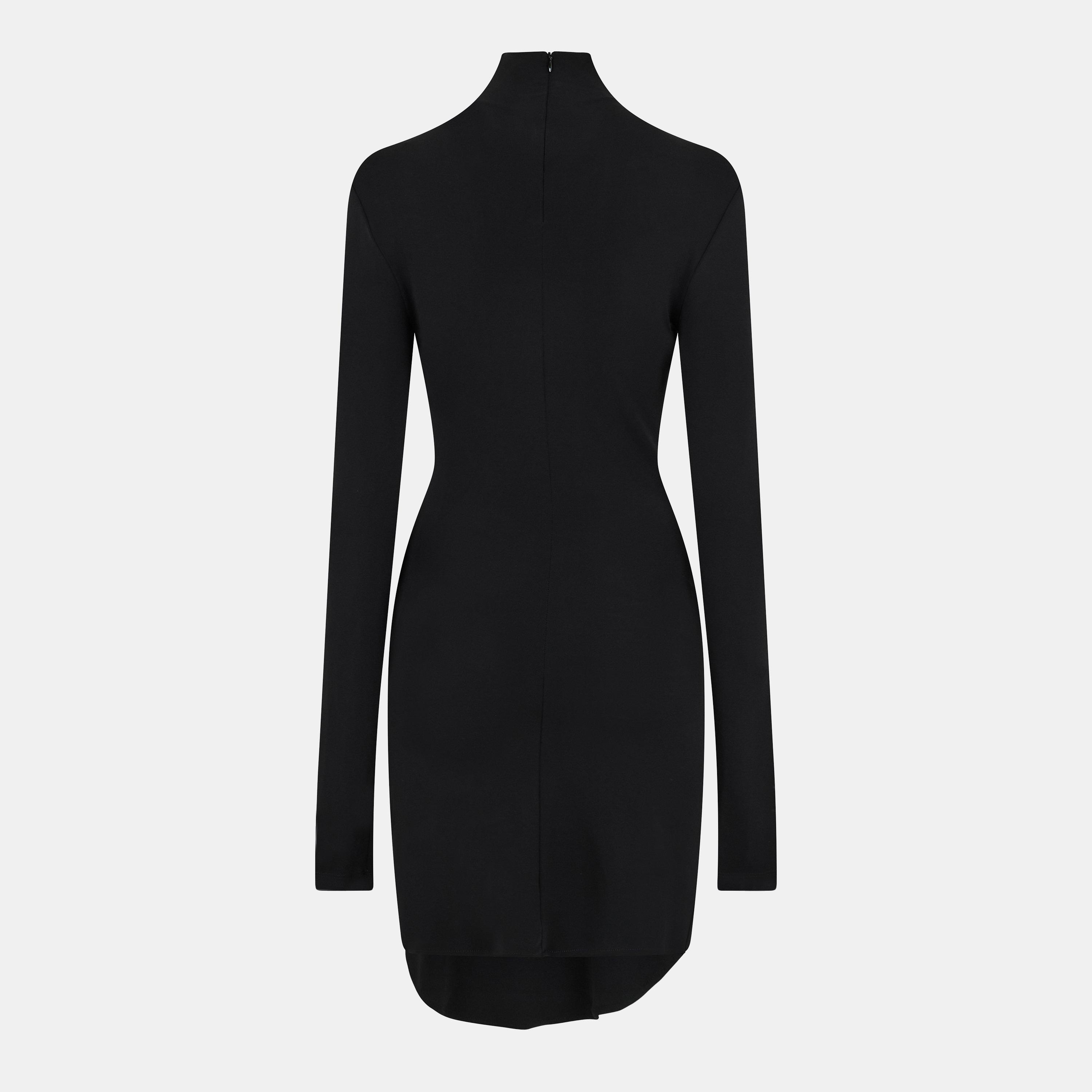 Black - Off White - Women's Maxi Dress - 2