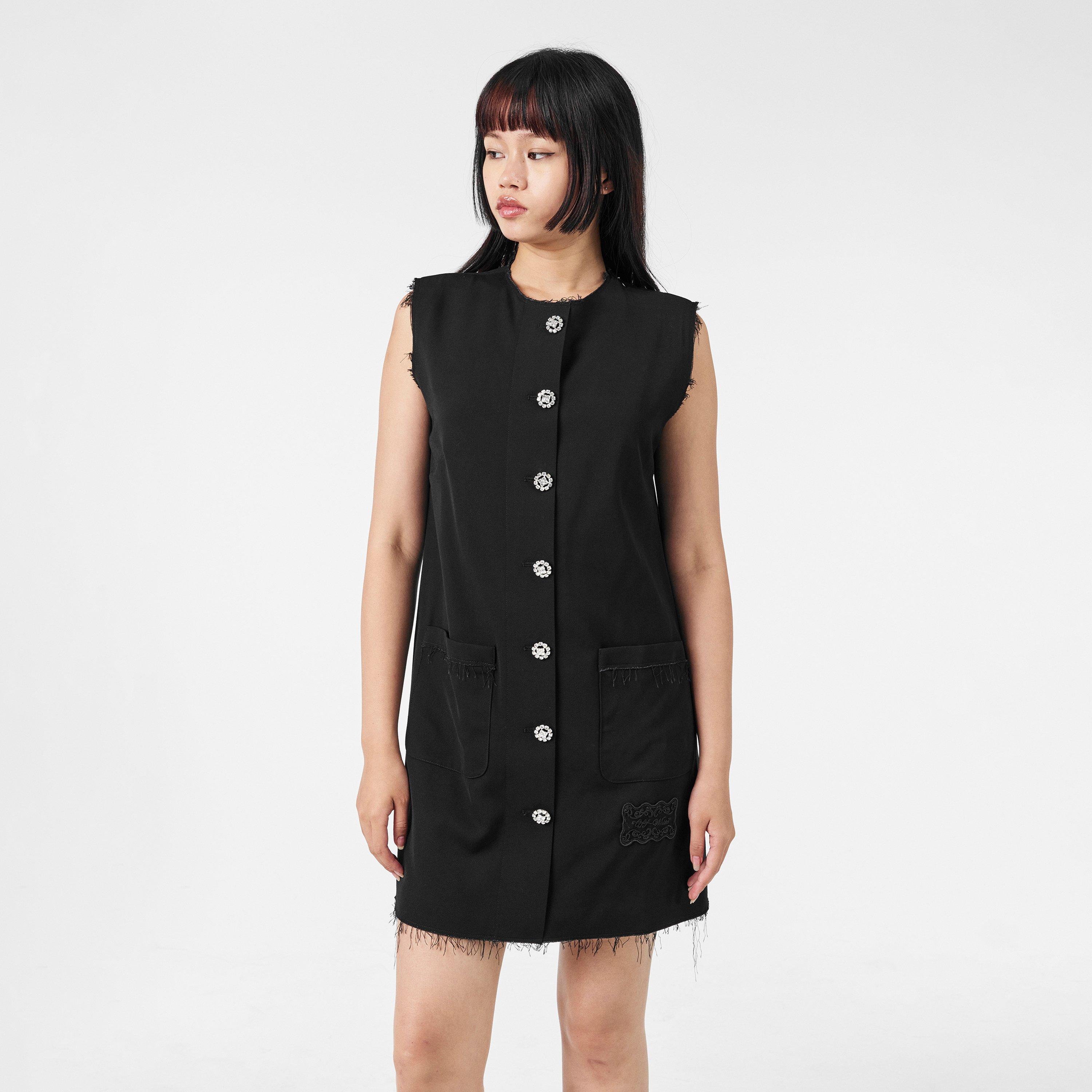 Crna - Off White - Women's Maxi Dress - 3