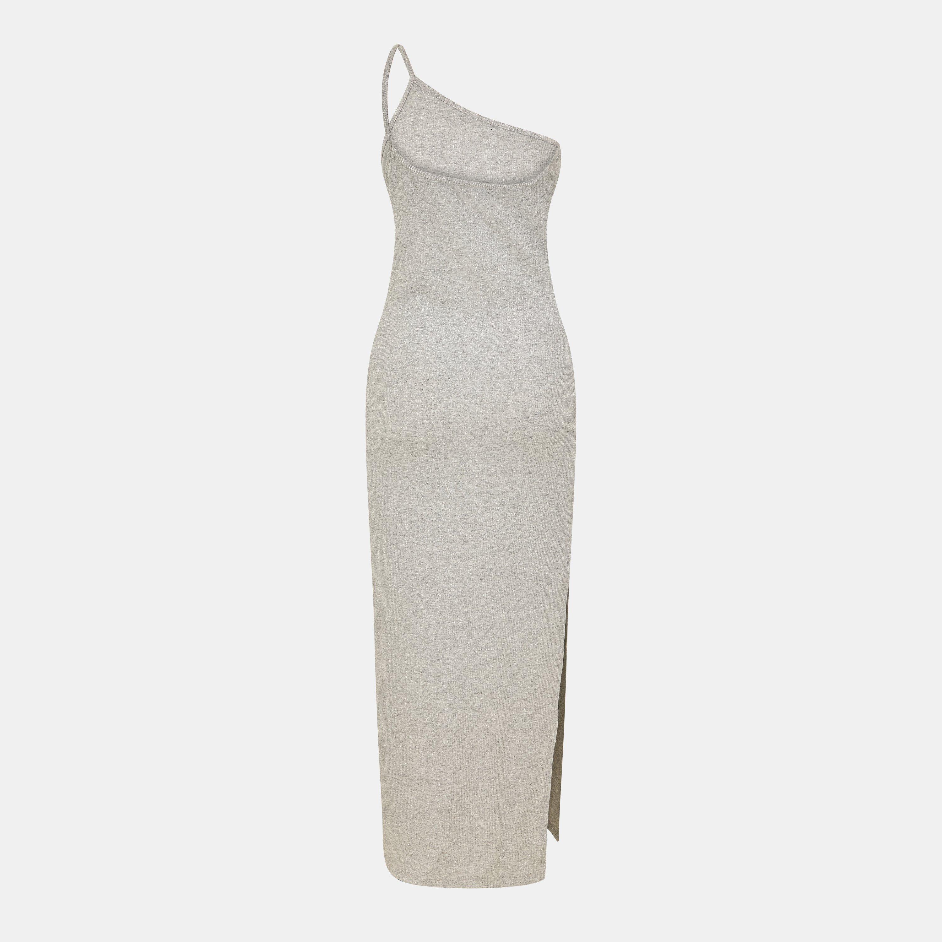 Silver/White - Off White - Women's Maxi Dress - 2