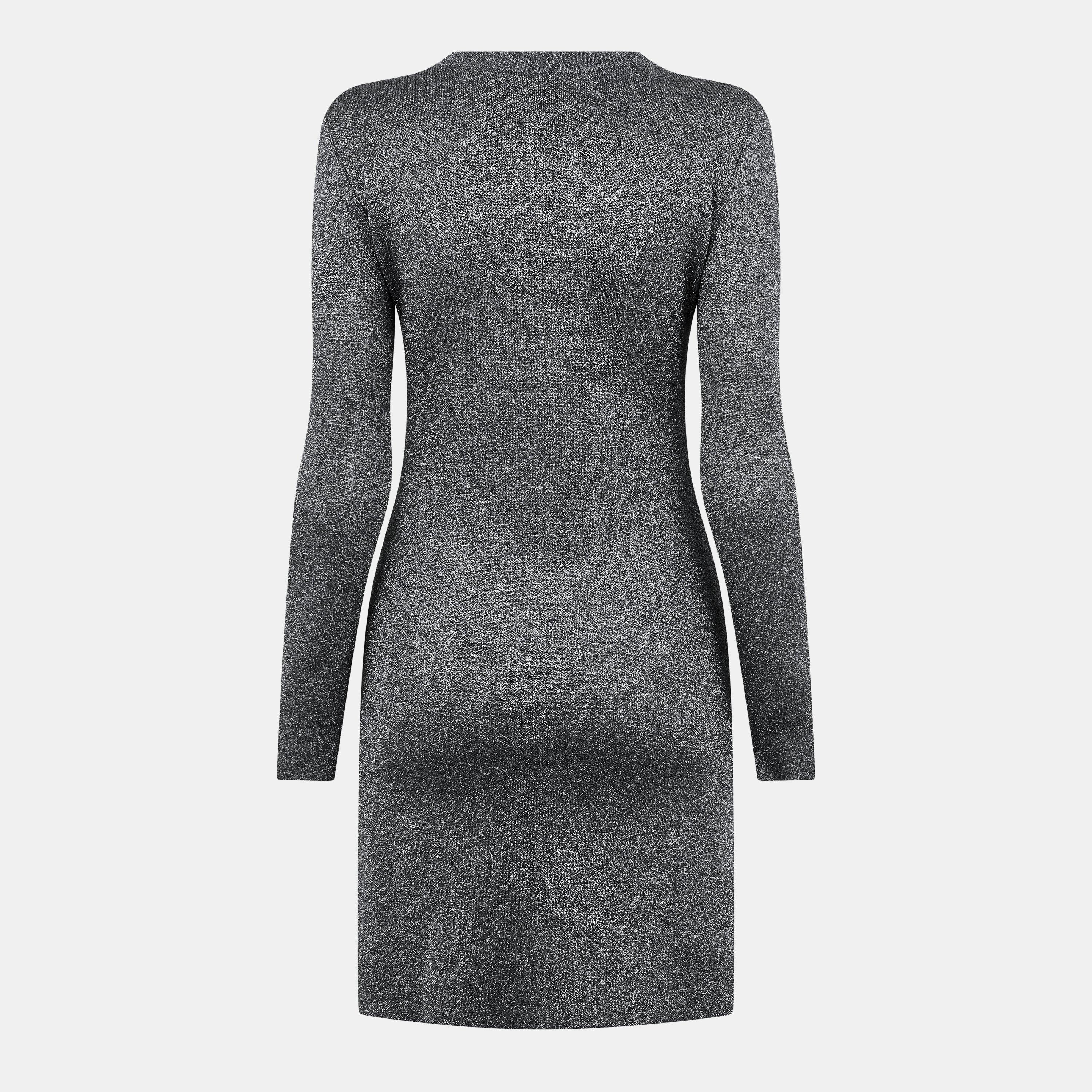 Silver/White - Off White - Women's Maxi Dress - 2