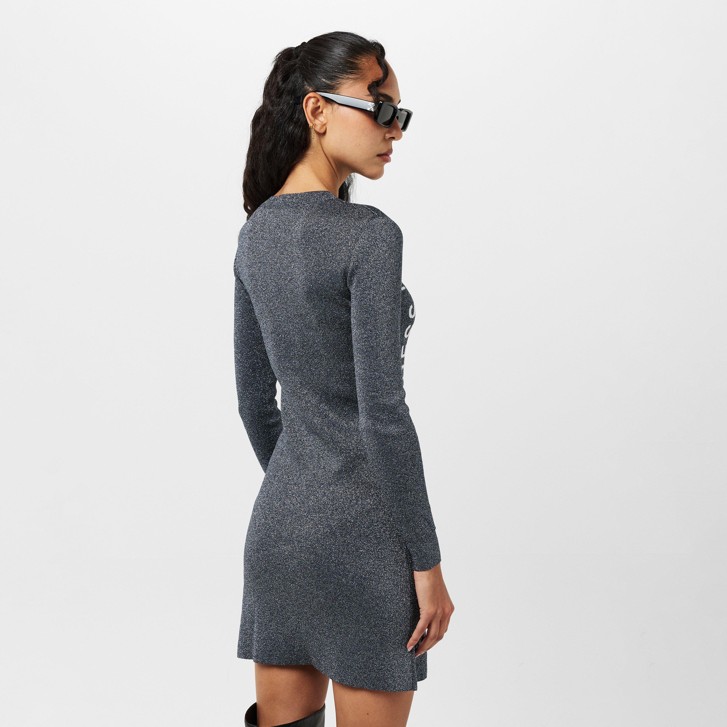 Silver/White - Off White - Women's Maxi Dress - 4