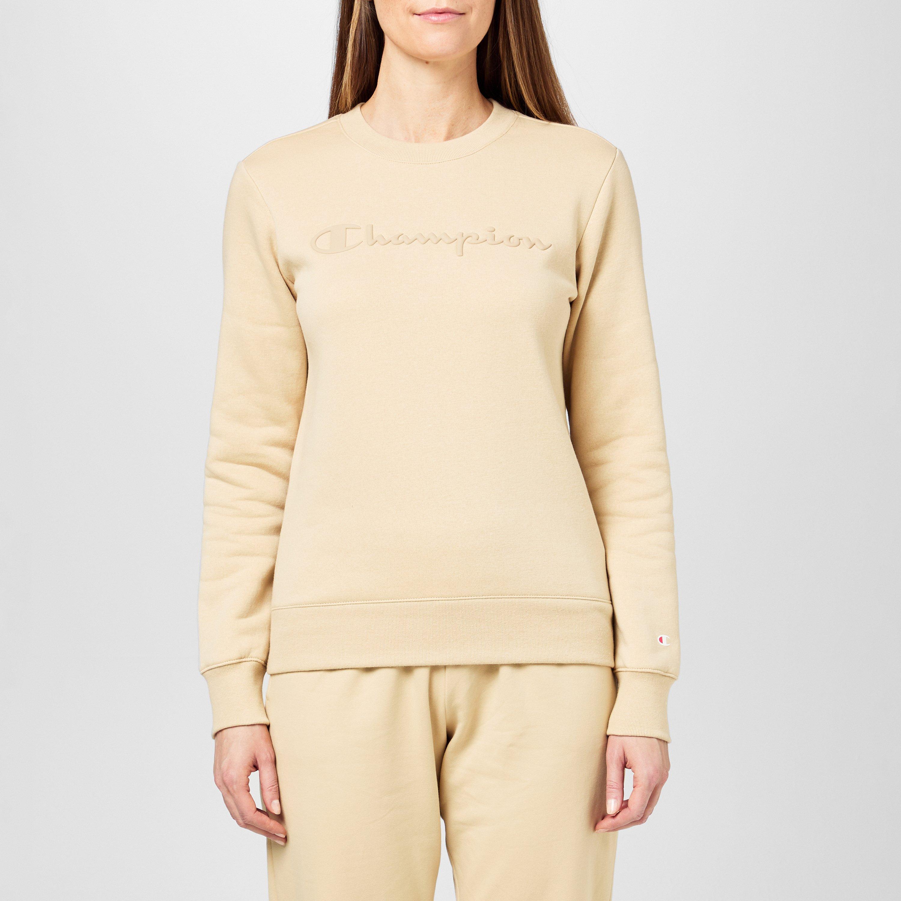 Beige - Champion - Women's Crew Sweatshirt - 1