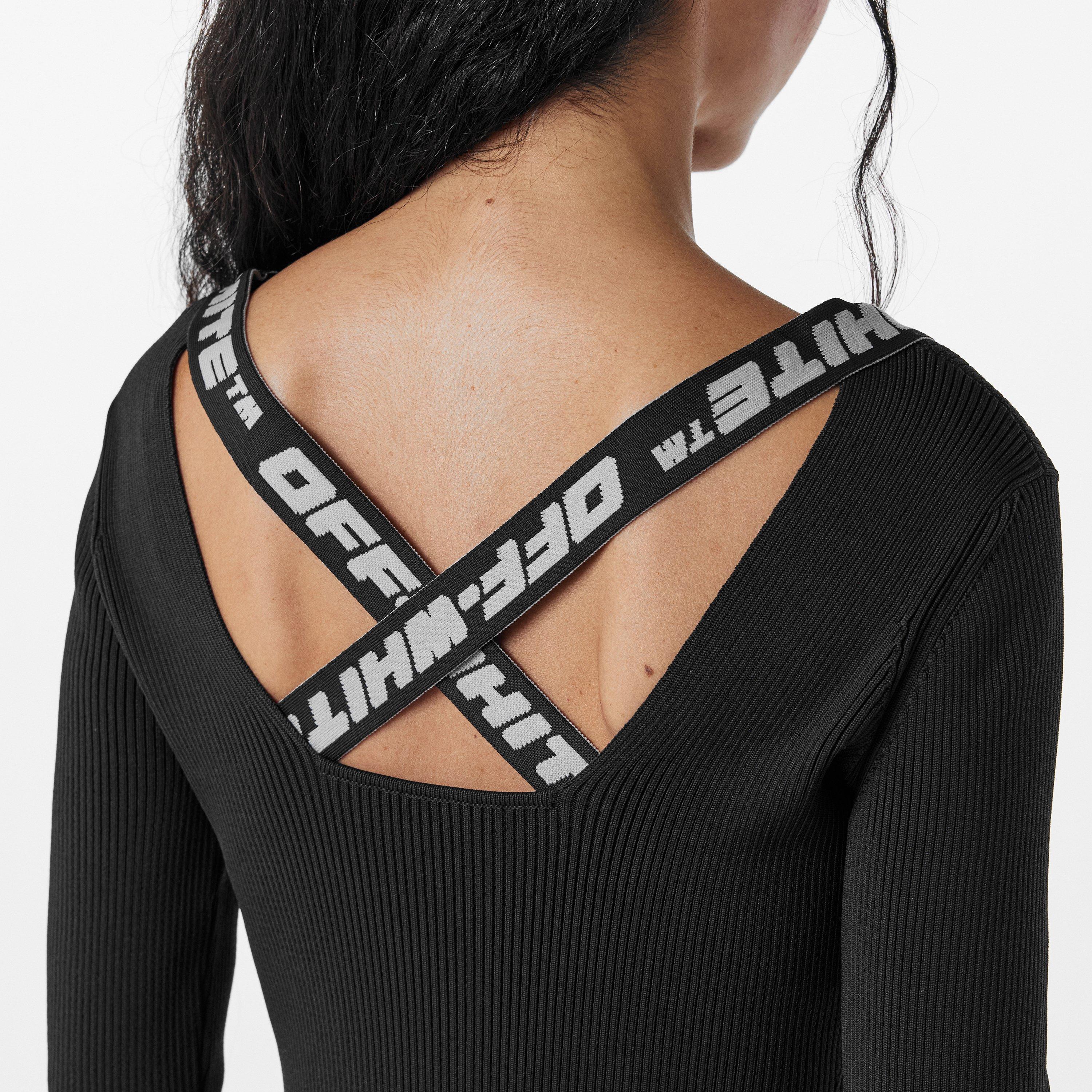 Black/Grey - Off White - Women's Maxi Dress - 5