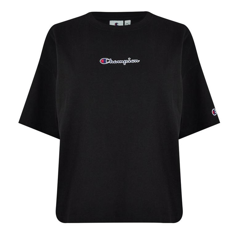 Noir - Champion - black collared t shirt - 1