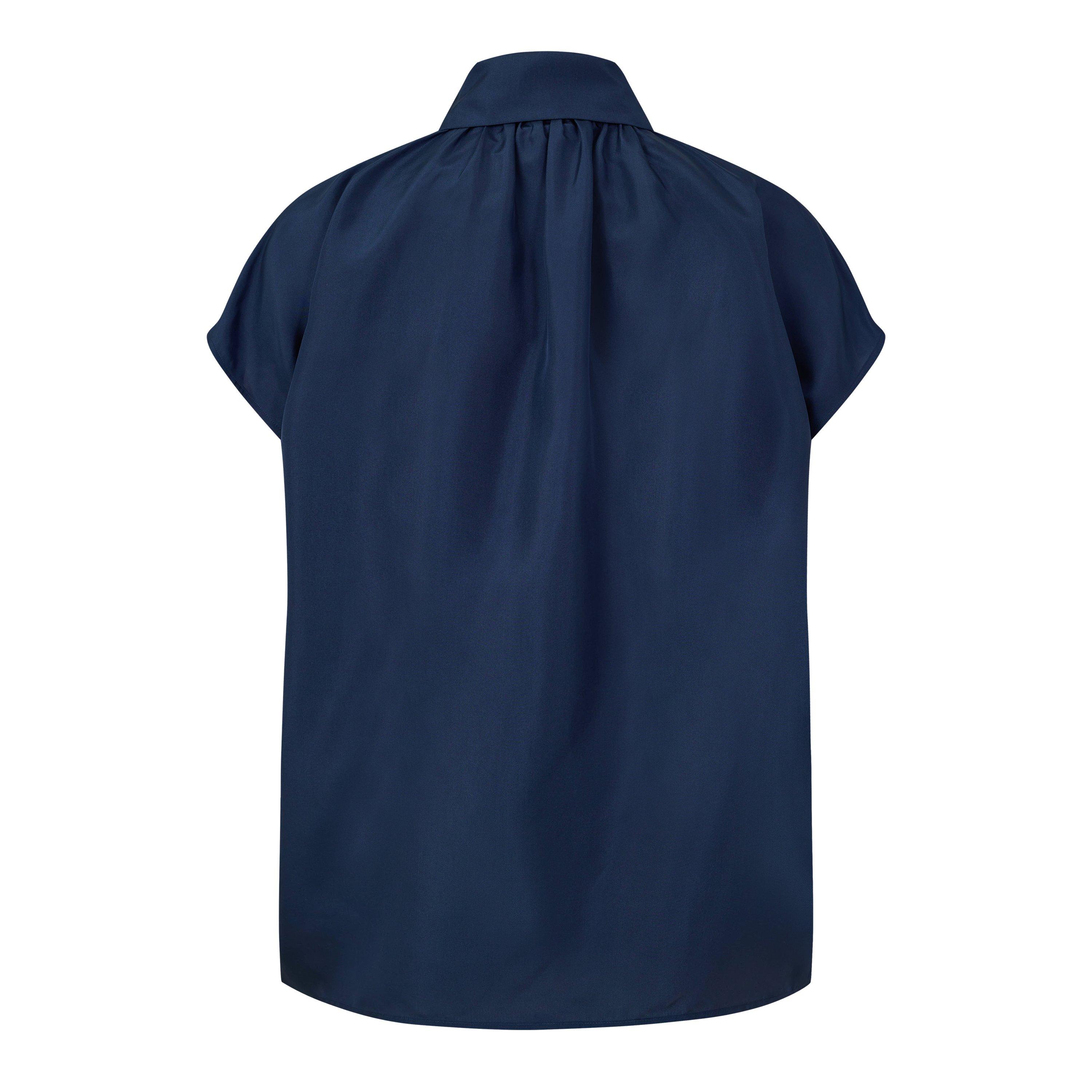 Navy - Weekend Max Mara - Women's Weekend Crine Long Sleeve Shirt - 2
