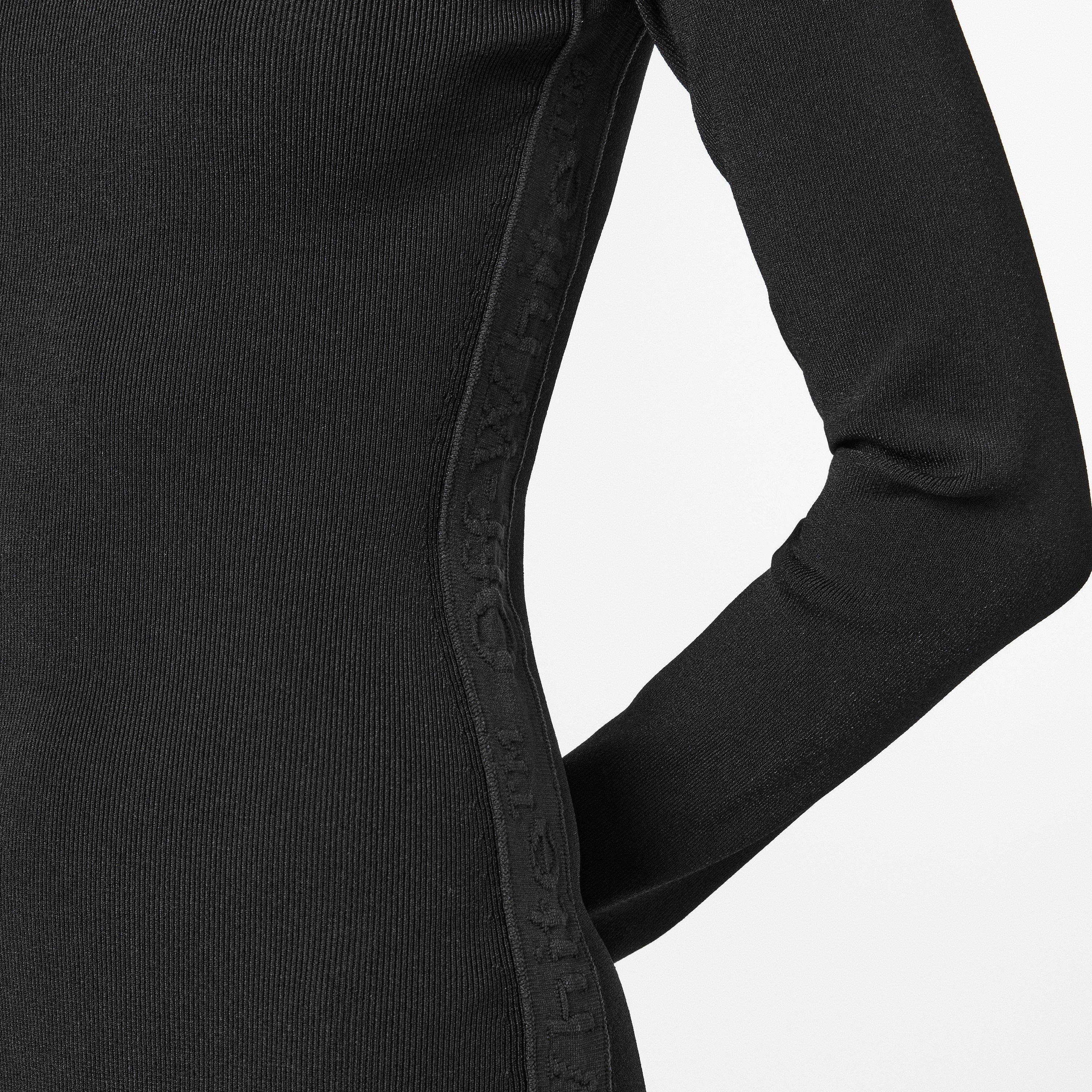 Black - Off White - Women's Maxi Dress - 5