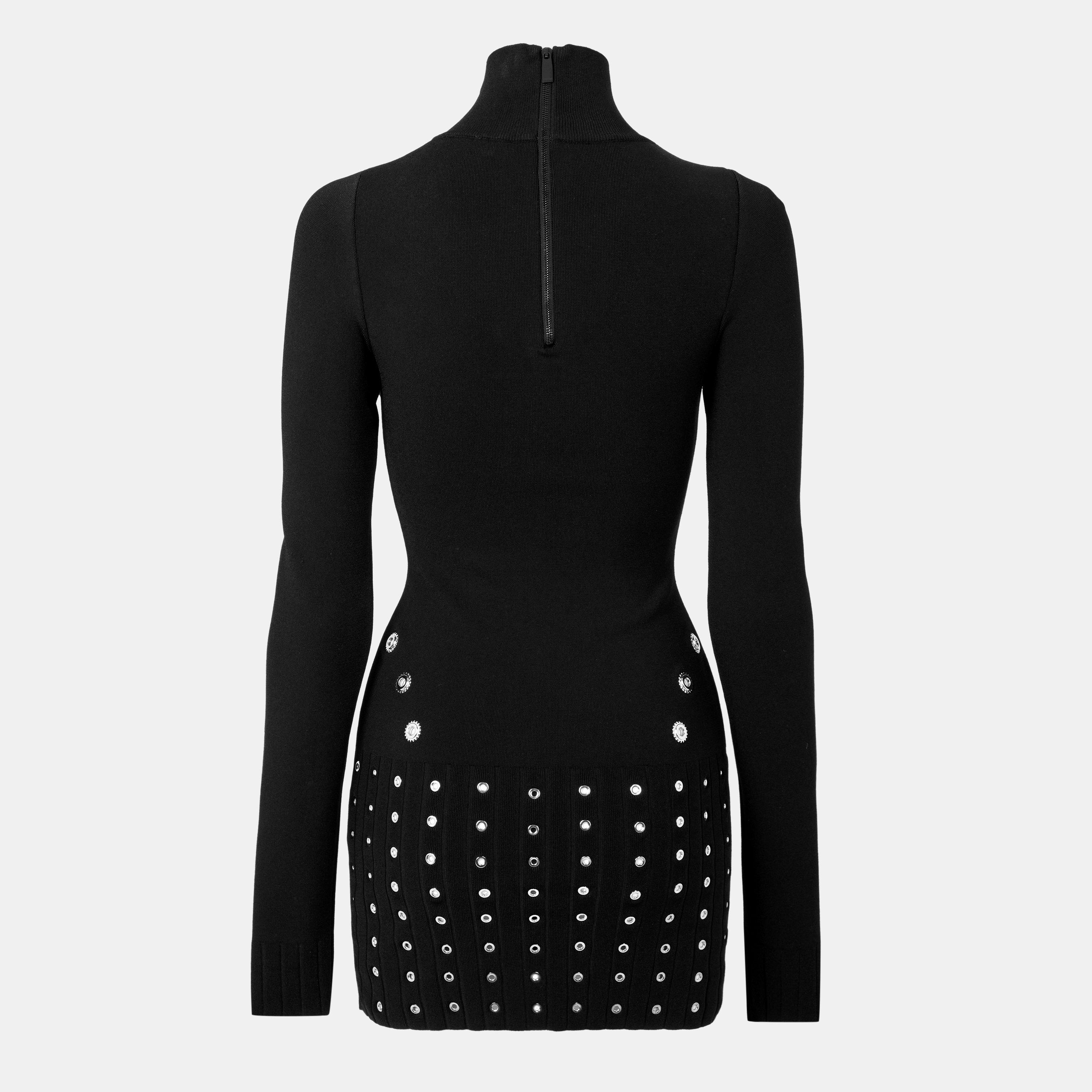 Black - Off White - Women's Maxi Dress - 2