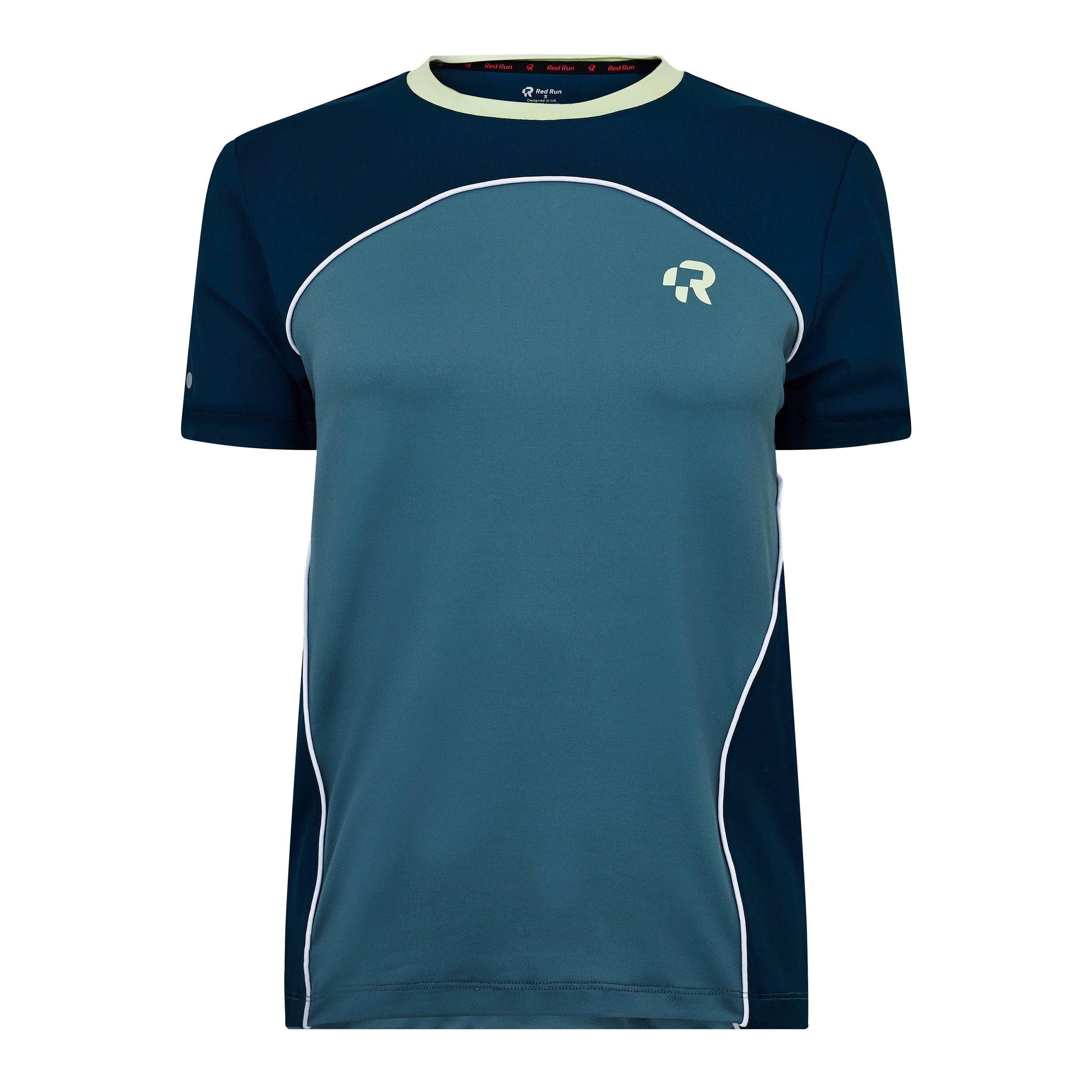 Green - Red Run - Womens Skyline Technical Sports Top - 1
