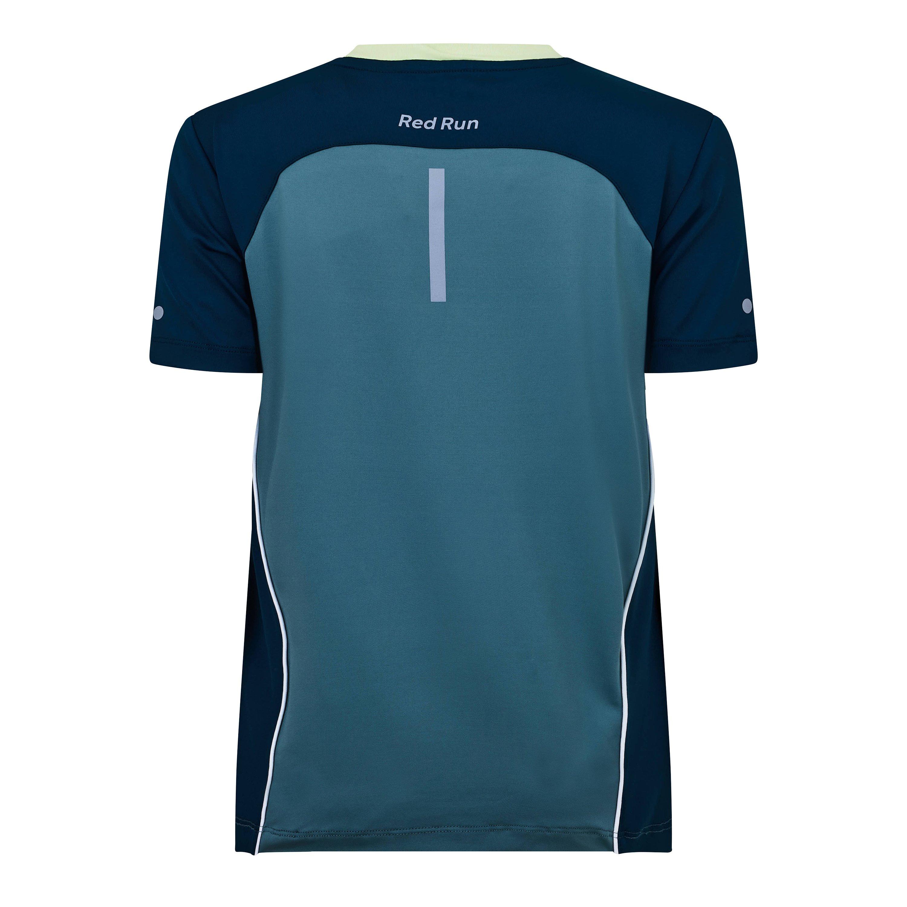 Green - Red Run - Womens Skyline Technical Sports Top - 2