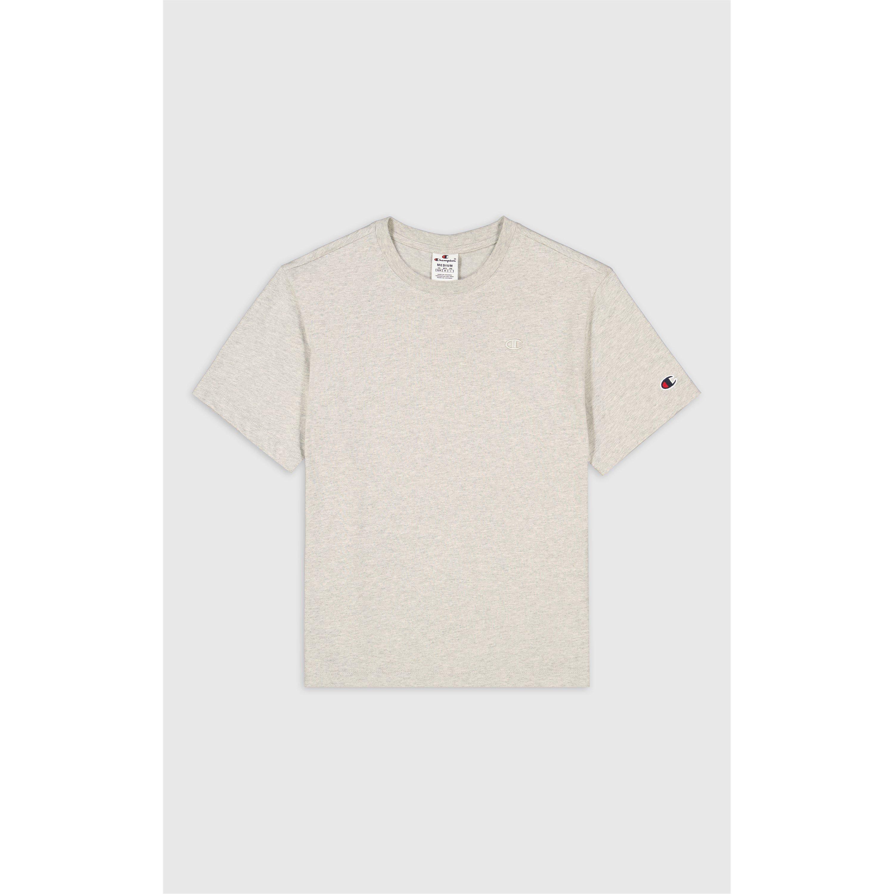 Grey - Champion - Logo Crew Regular Fit T-Shirt