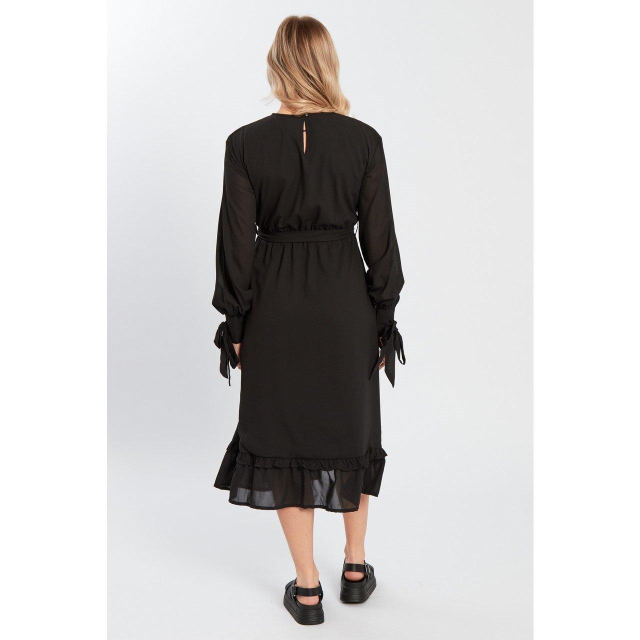 Black - Influence - Midi Boho Dress - 2