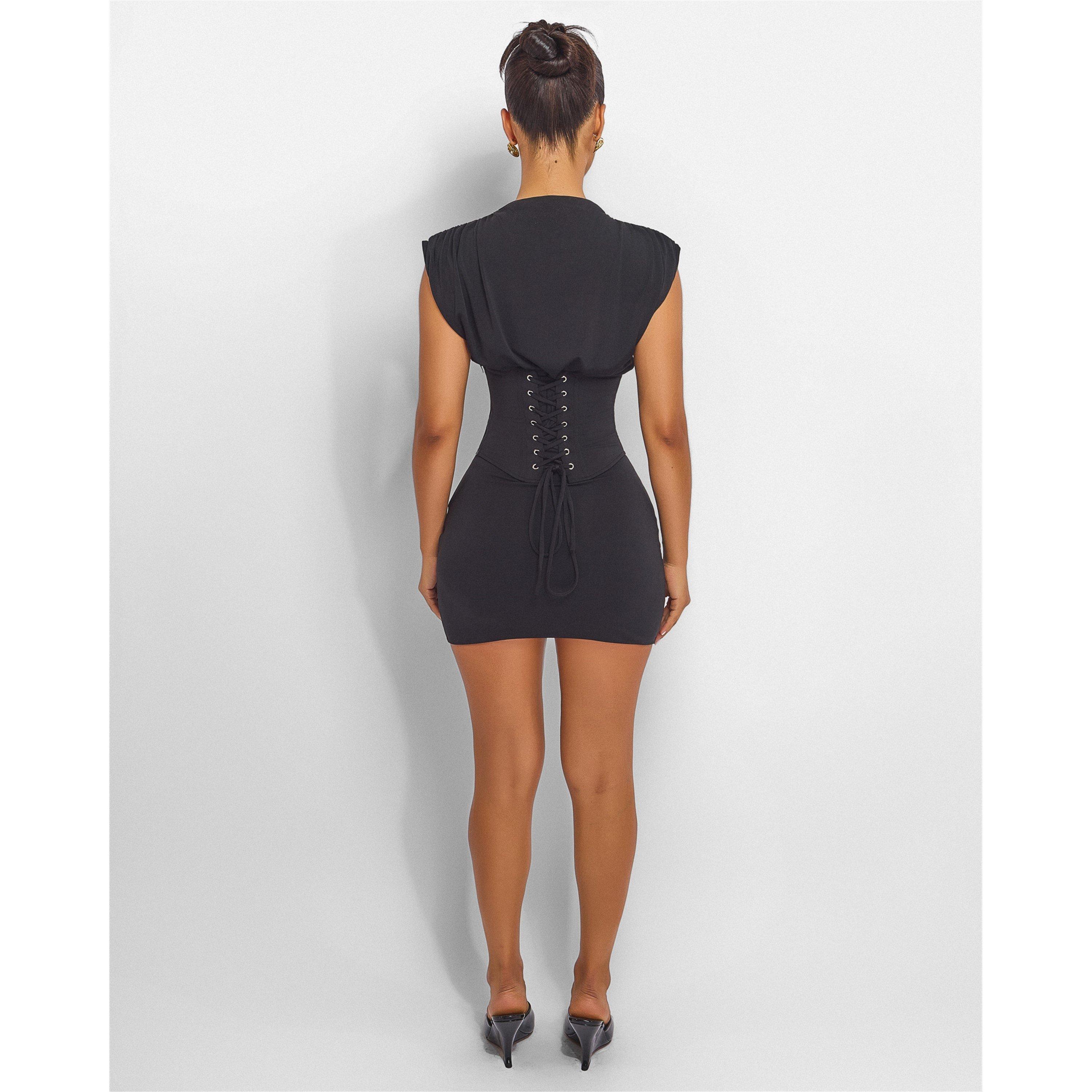 Black - Mars The Label - Women's Sandra Mini Dress - 4