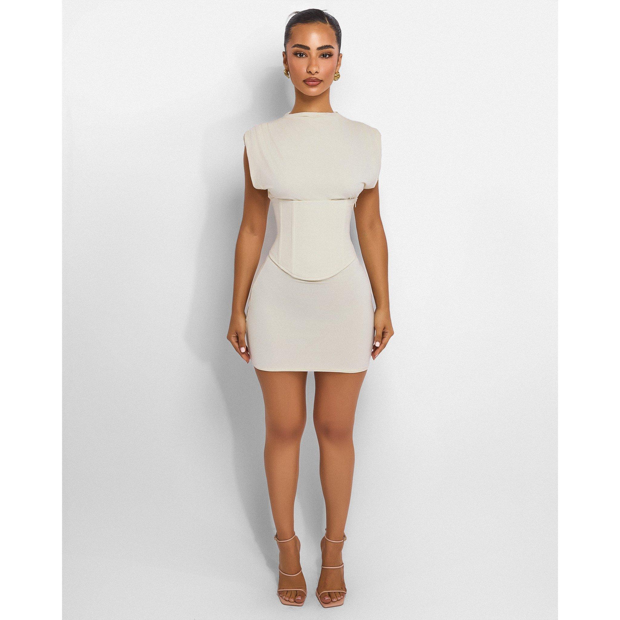 Cream - Mars The Label - Women's Sandra Mini Dress - 1