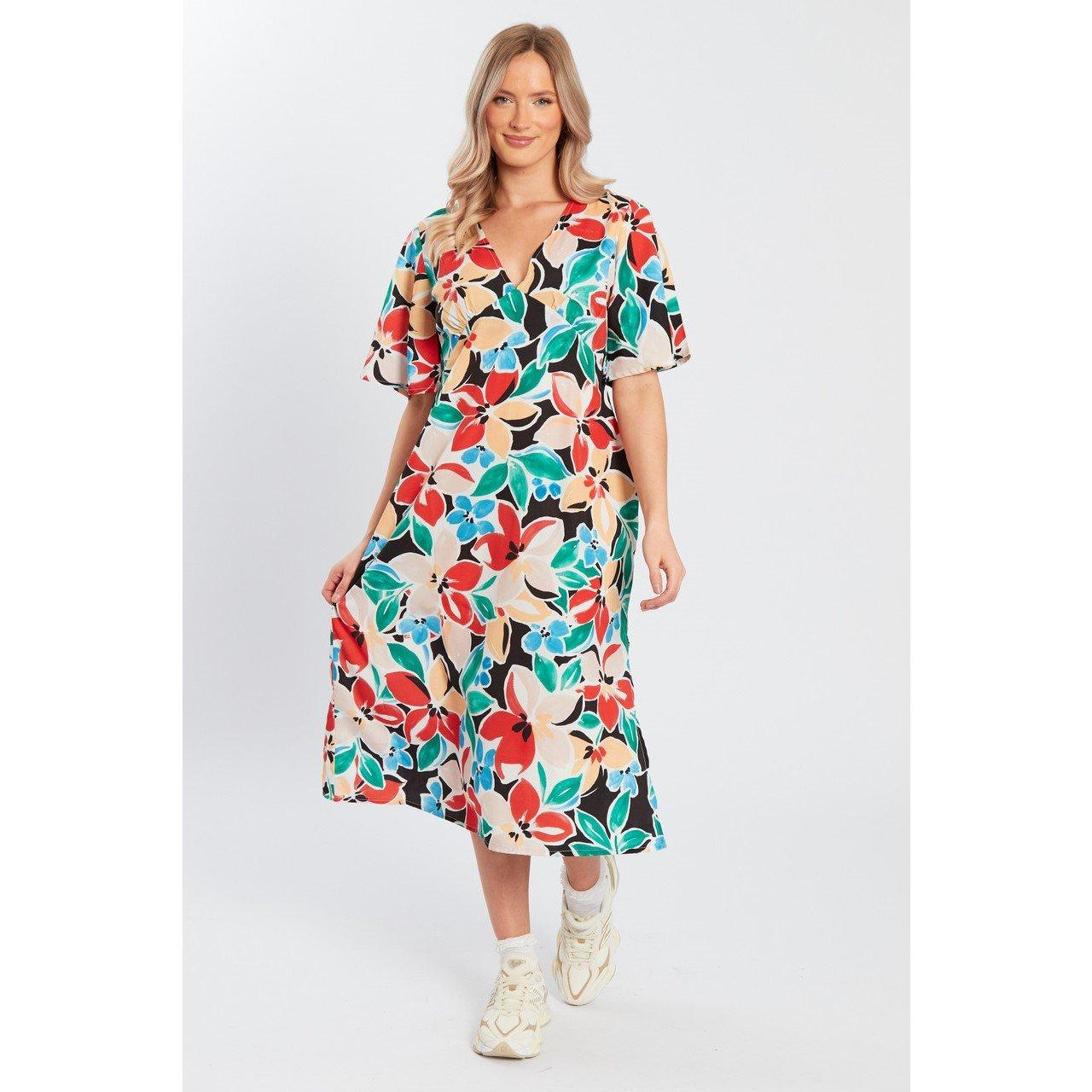 Influence Women's V-Neck Maxi Dress - Red - 8 (XS)