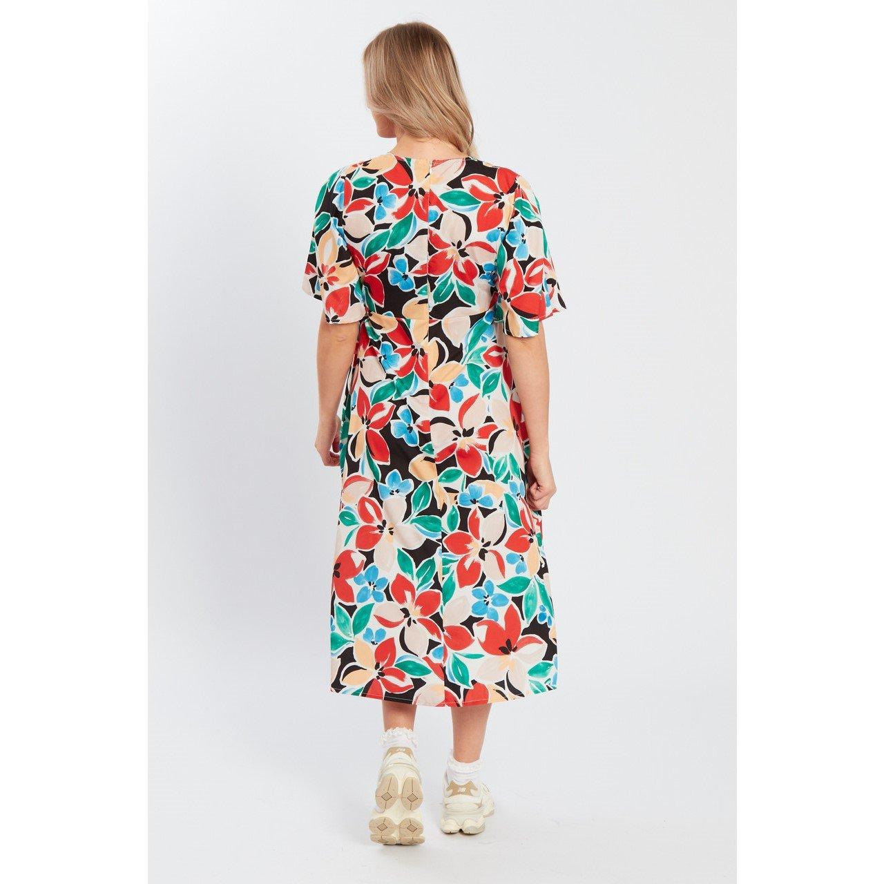 Rood - Influence - V-Neck Maxi Dress - 2