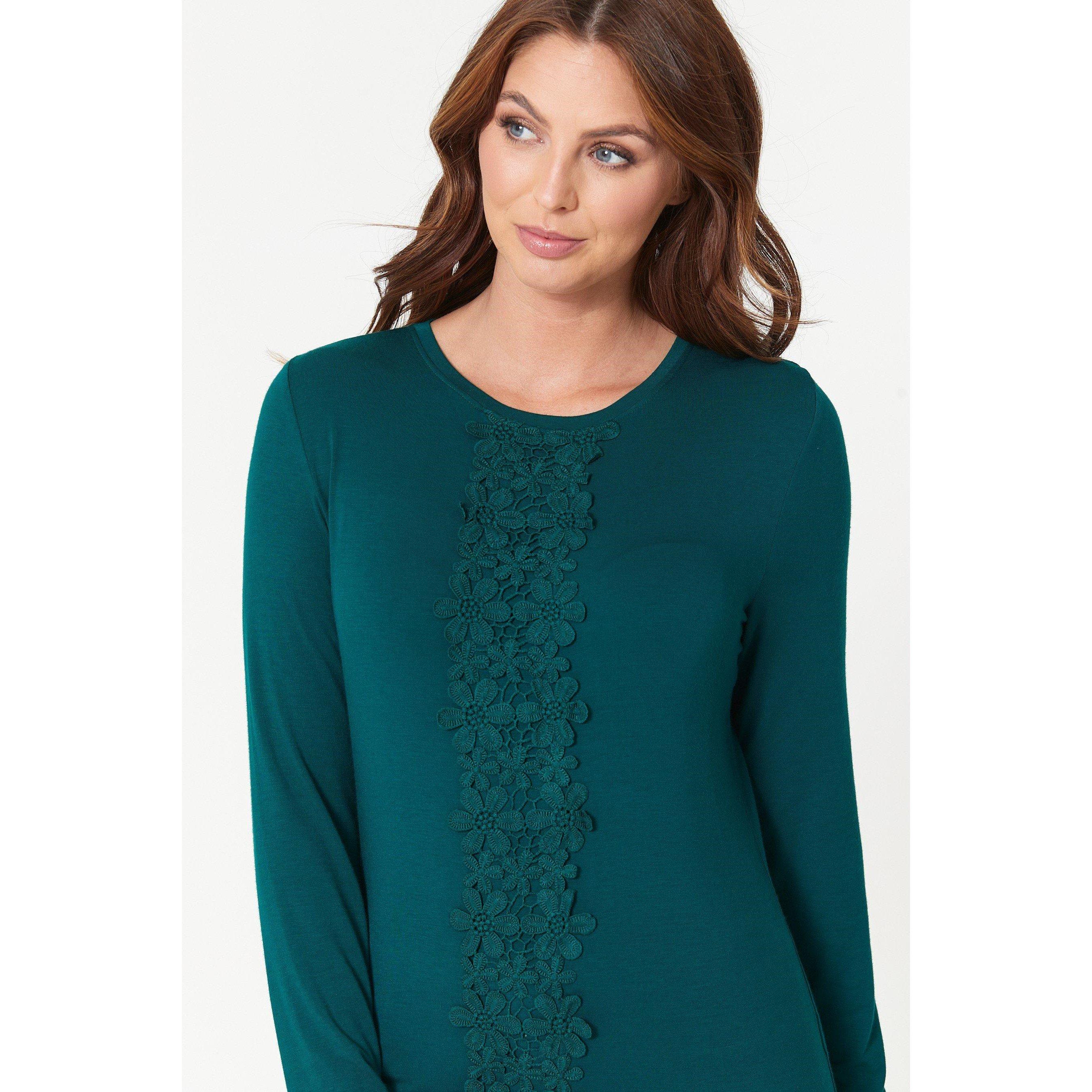 Verde - Be You - Crochet Trim Long-Sleeve T-Shirt - 5