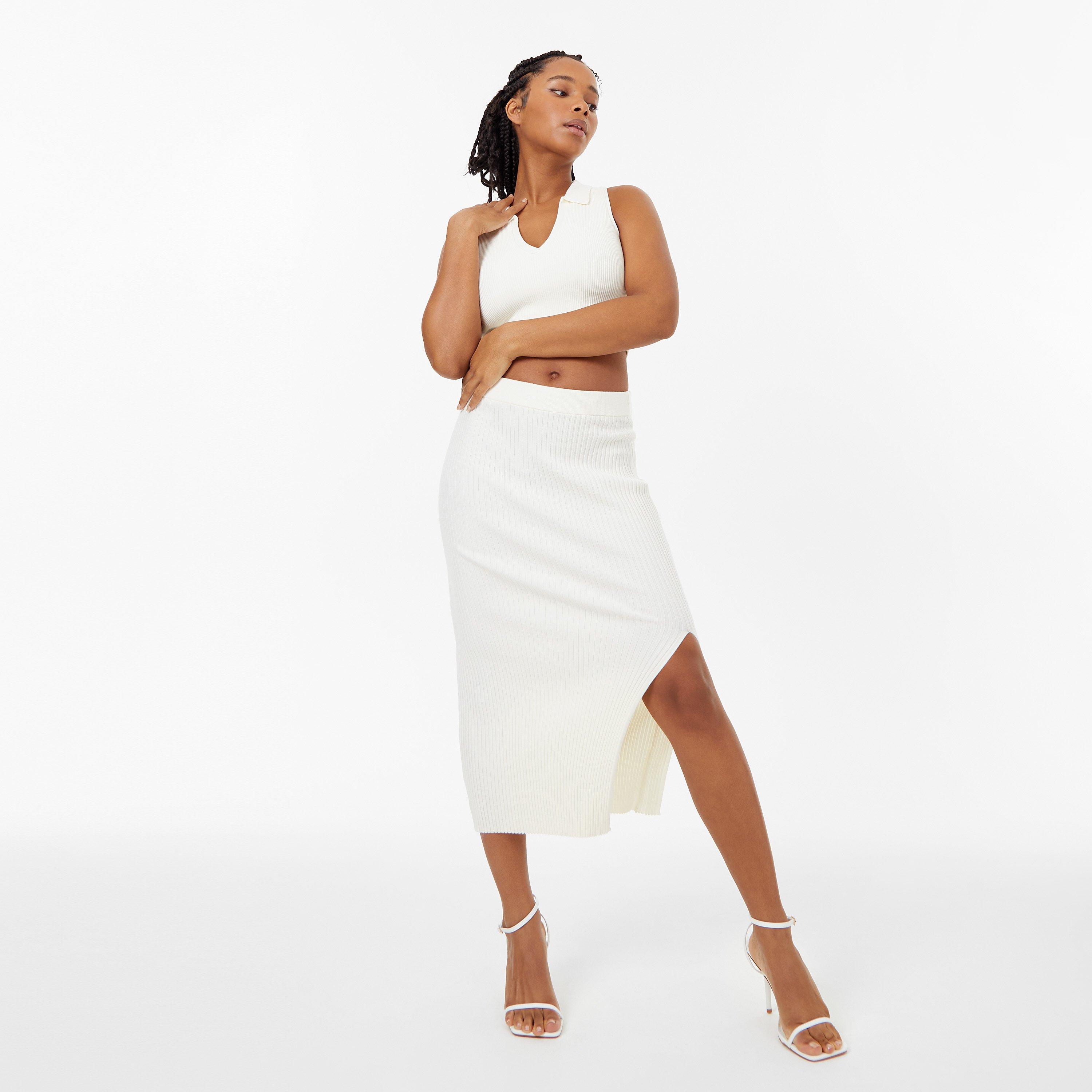 Vintage White - Jack Wills - Knitted Midi Skirt - 4