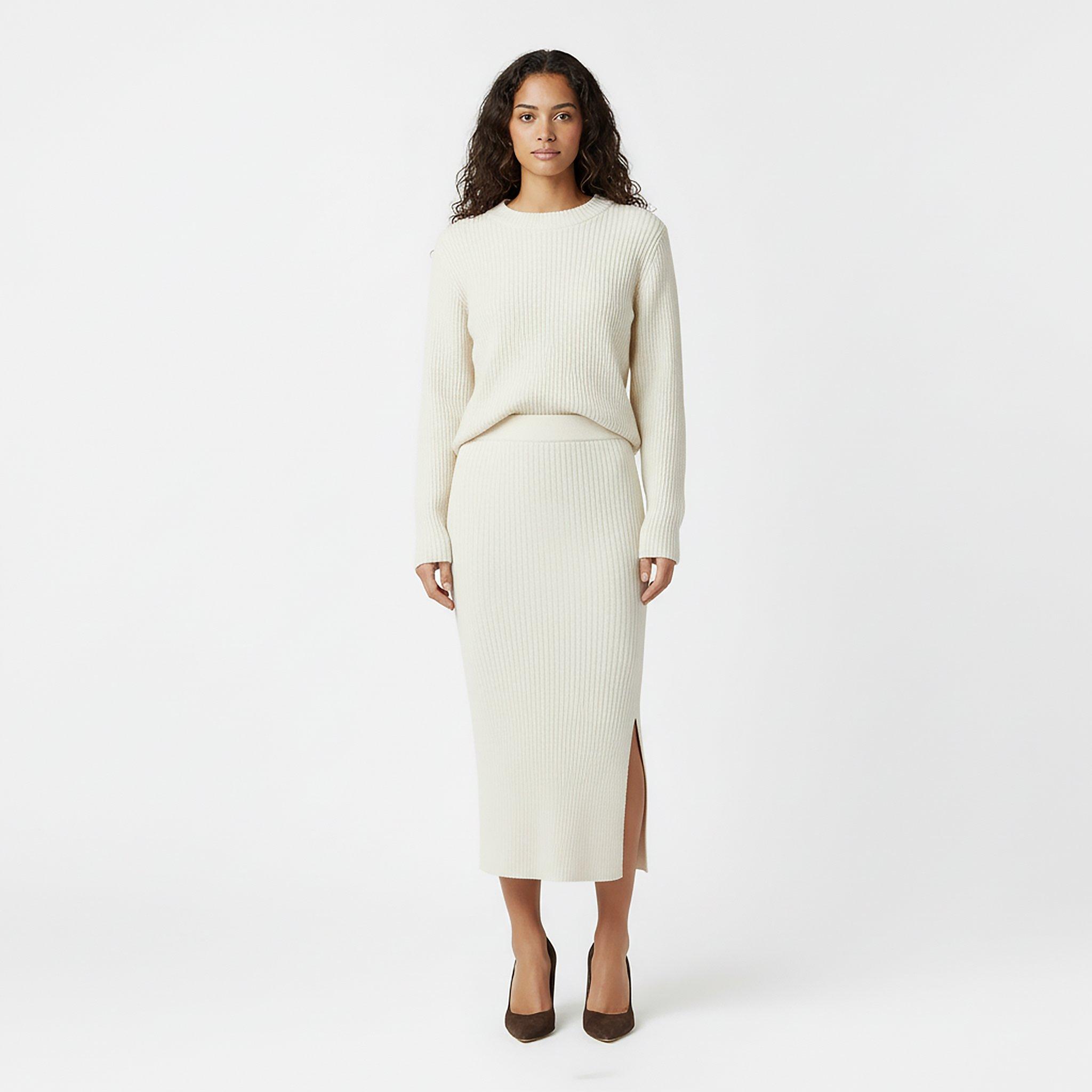 Vintage White - Jack Wills - Knitted Midi Skirt - 5