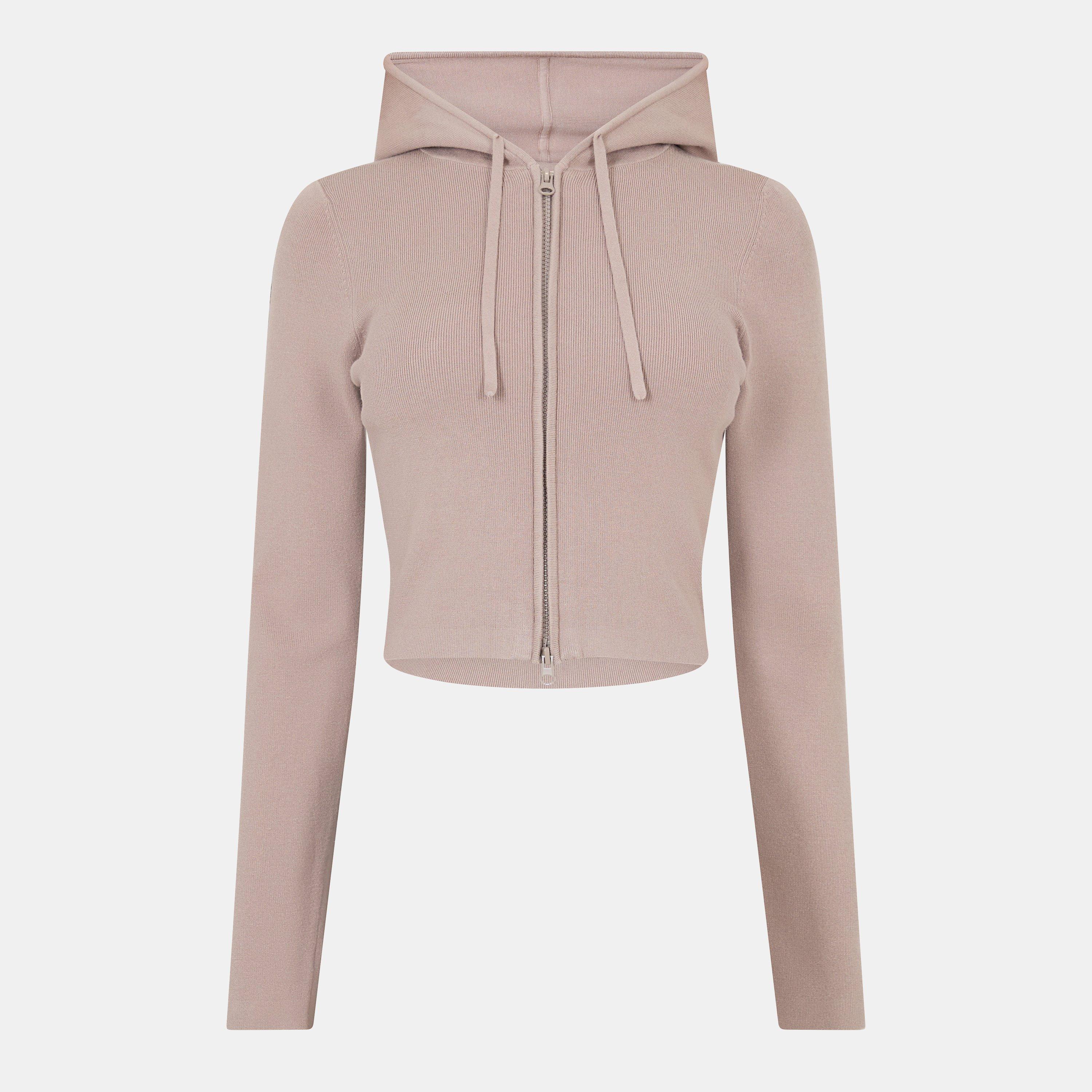Jack Wills Women's Knitted Zip Hoodie - Taupe - 8 (XS)