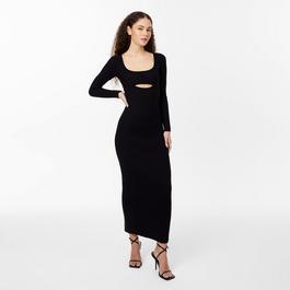 Jack Wills JW Cut Out Midaxi Dress