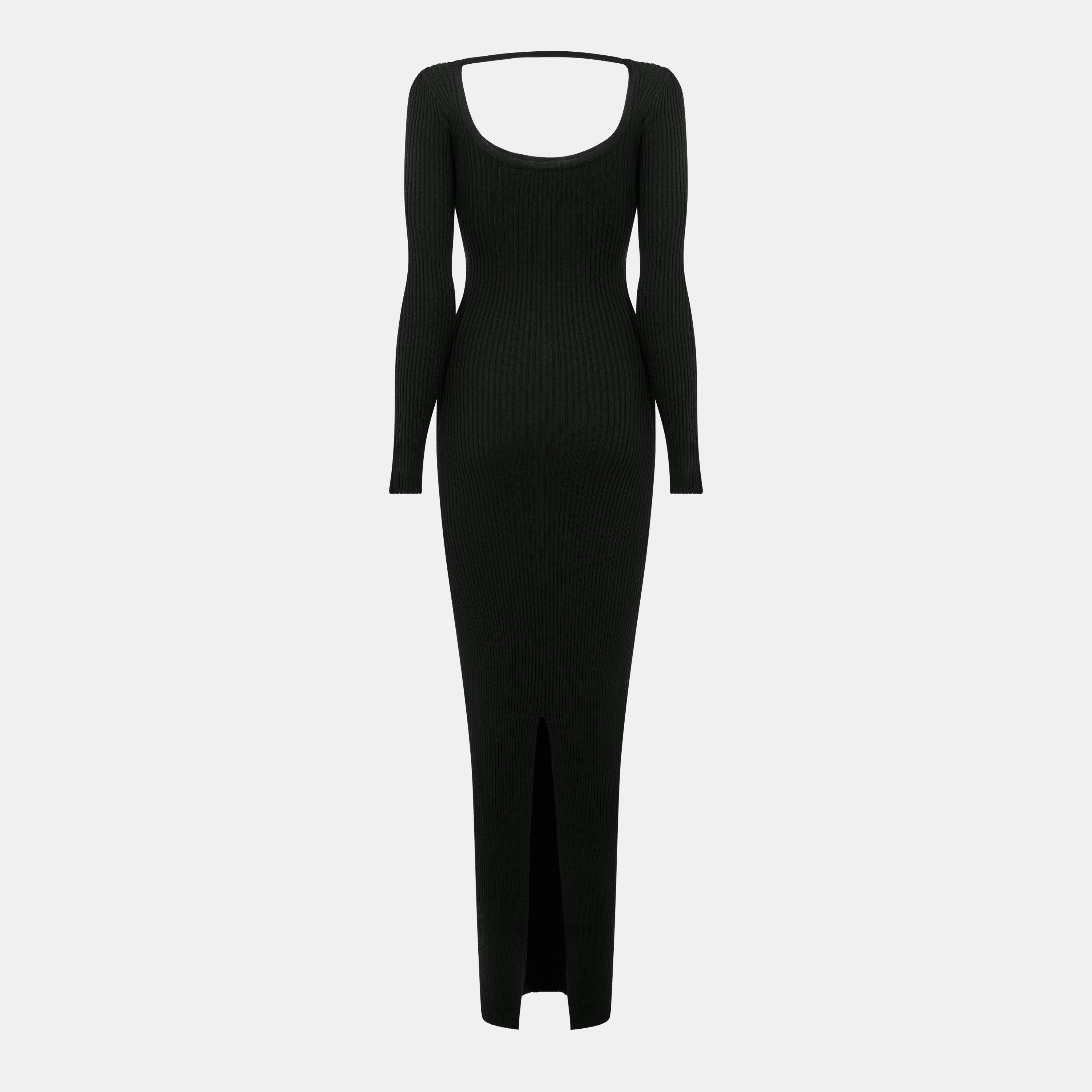 Black - Jack Wills - Cut Out Midaxi Dress - 2