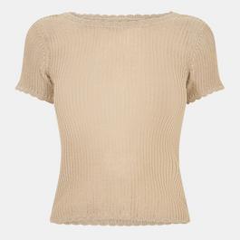 Jack Wills Crochet Open Back Tee