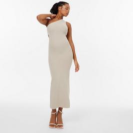 Jack Wills JW Knitted Asymmetric Cut Out Midi Dress