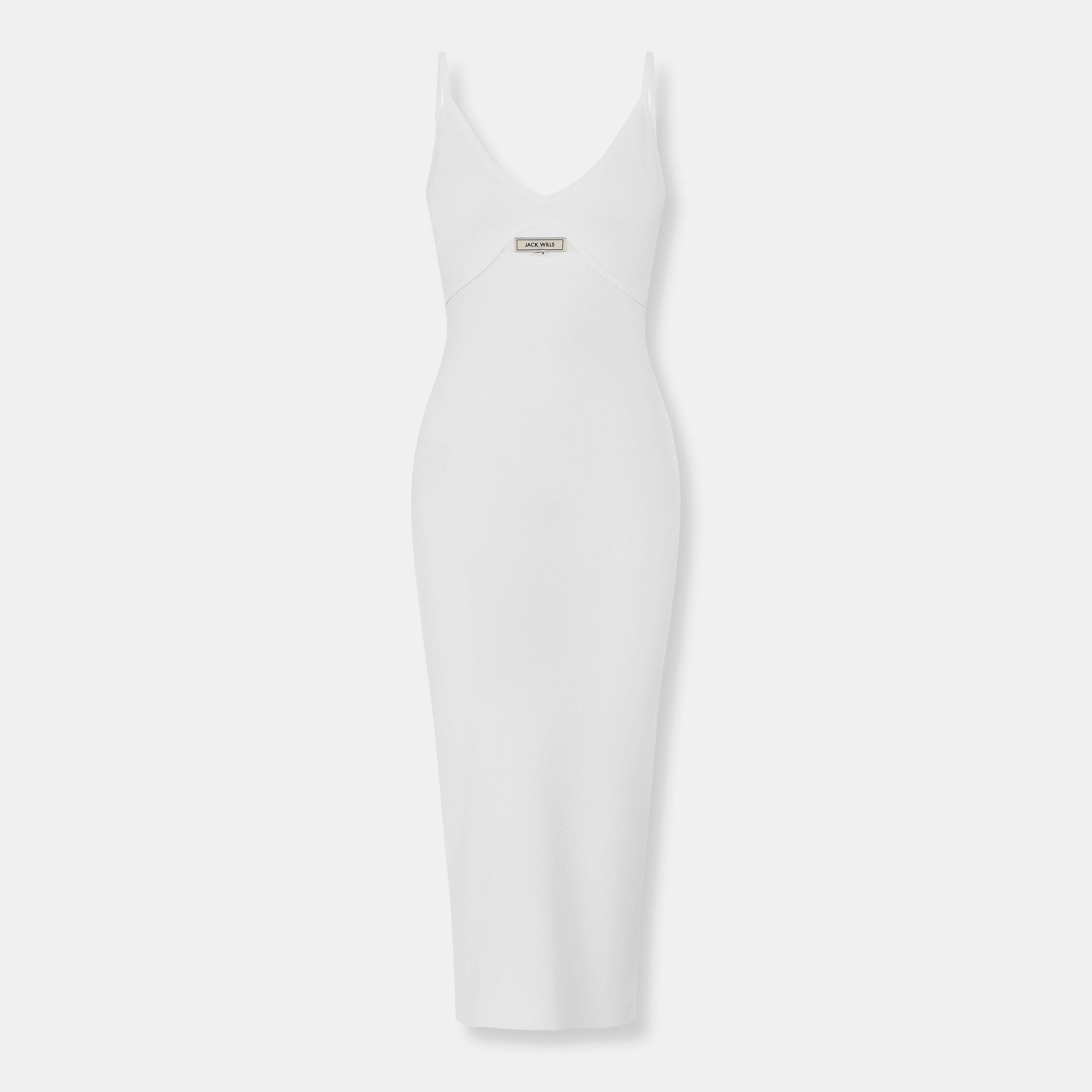 Vintage White - Jack Wills - Cut Out Midi Dress - 1