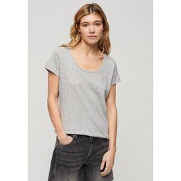 Superdry Superdry Scoop Neck T-Shirt Womens