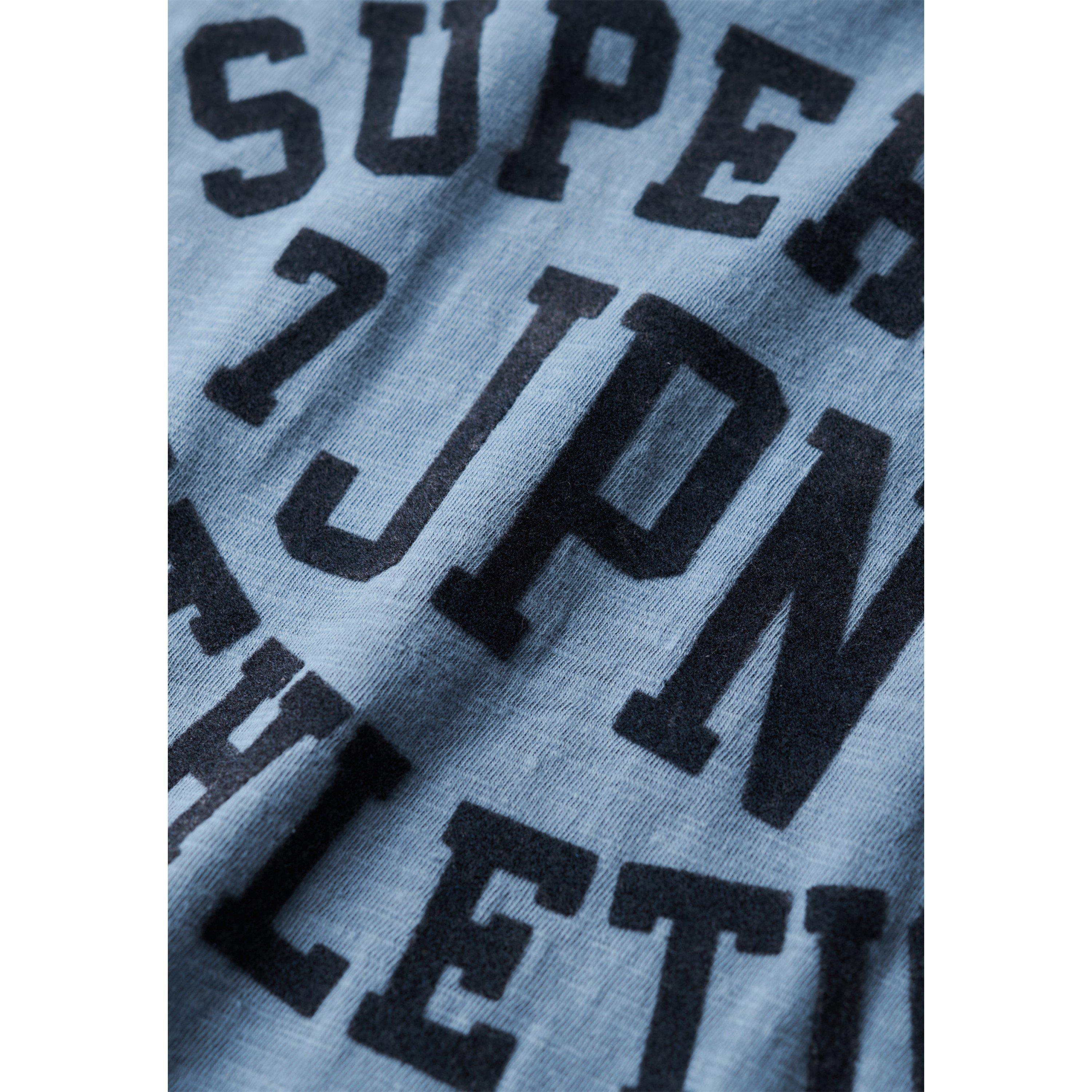 Superdry Maglietta Donna Athletic Essentials, Scollo A V Con Pizzo, Vestibilità Slim, In Cotone Biologico