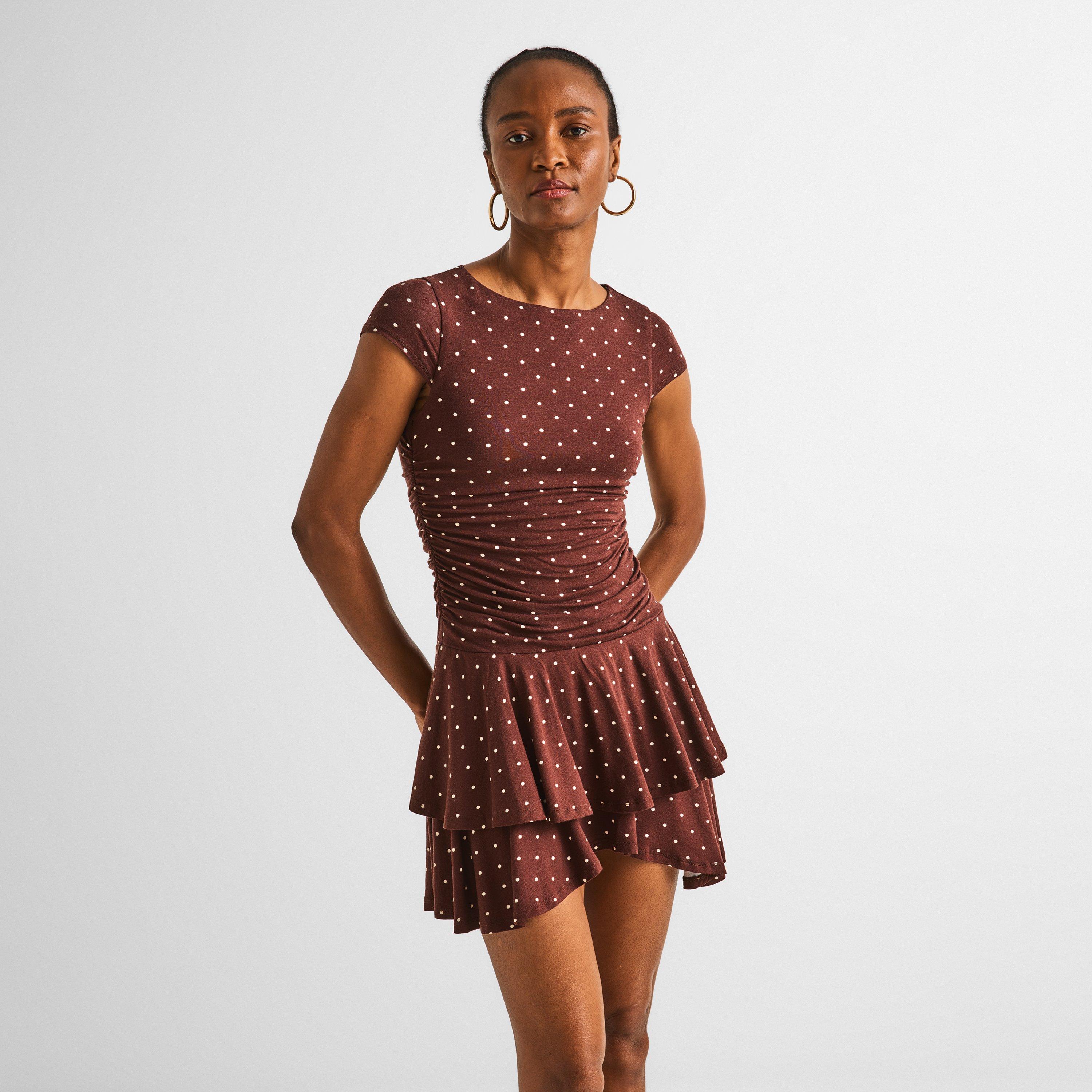 Brown - Nobodys Child - NC SS Yuki Min Dress Ld64 - 3