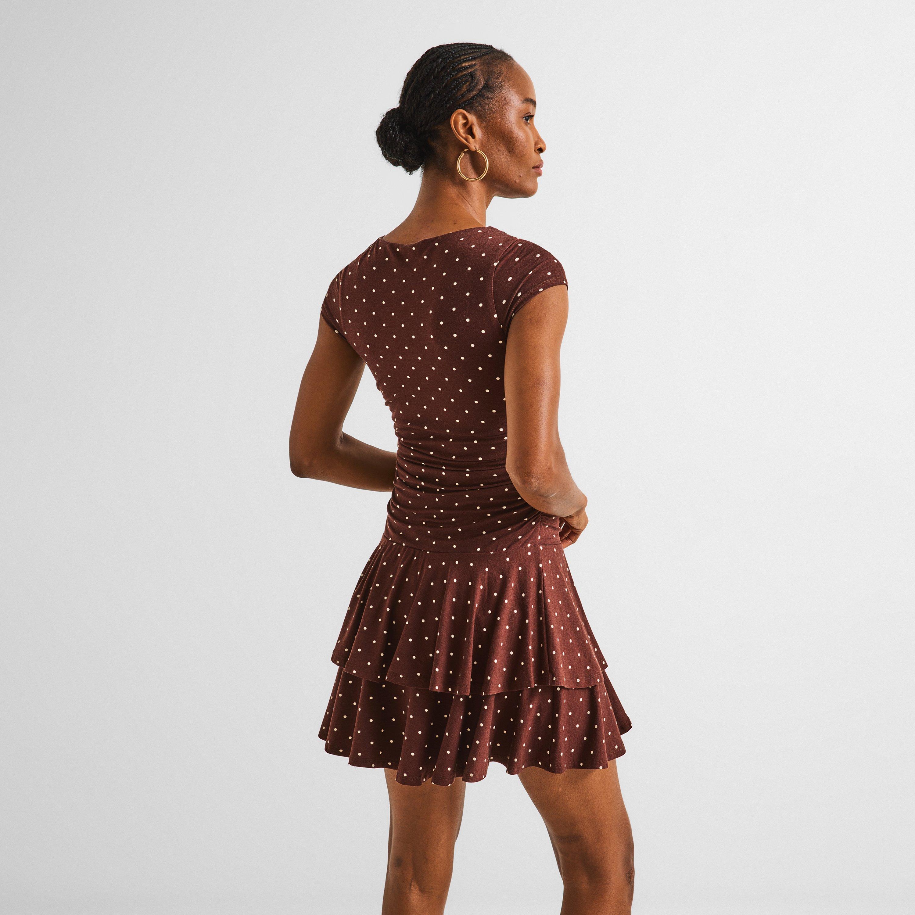 Brown - Nobodys Child - NC SS Yuki Min Dress Ld64 - 4
