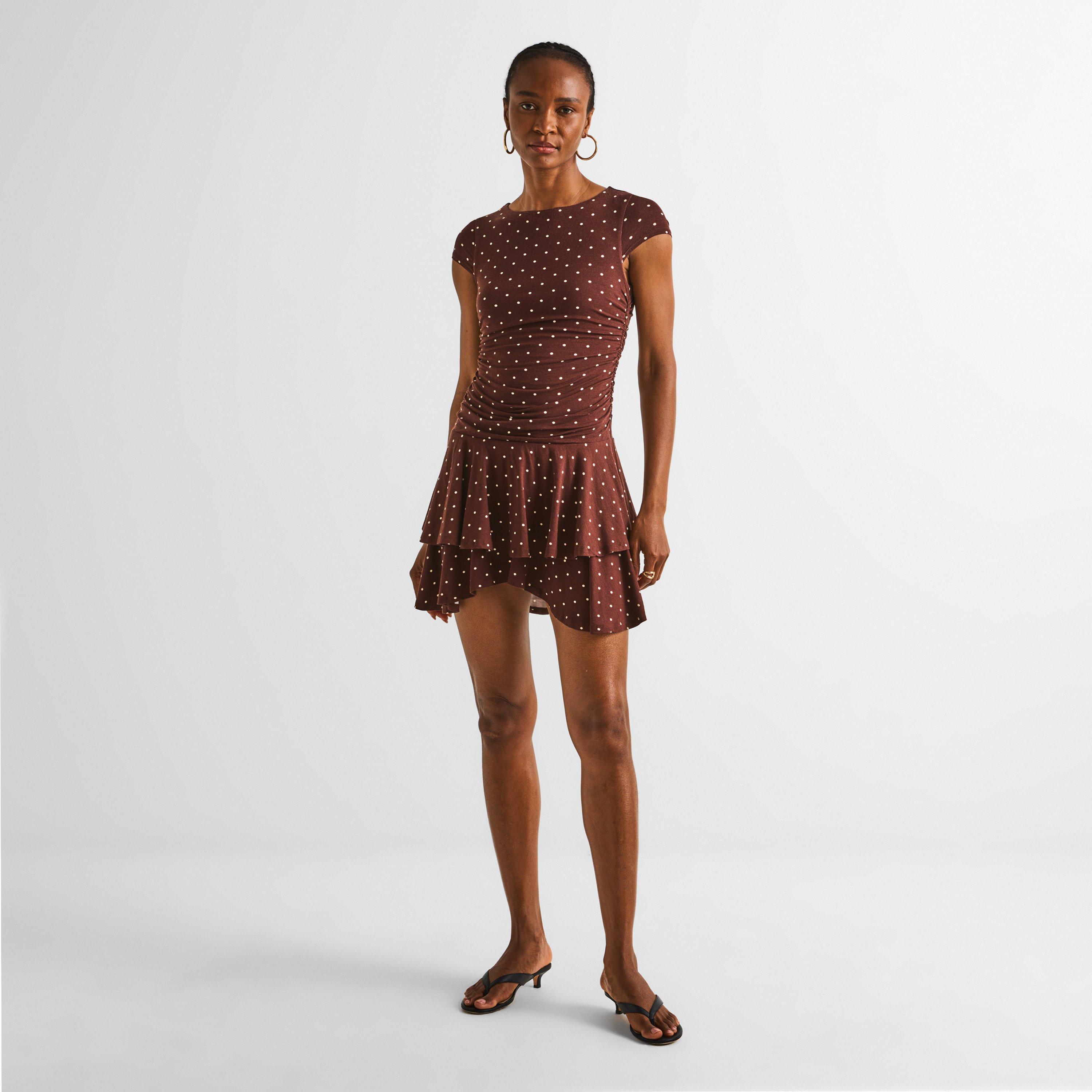 Brown - Nobodys Child - NC SS Yuki Min Dress Ld64 - 5