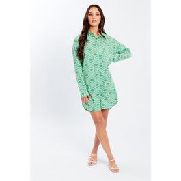 Influence Long-Sleeve Shirt Dress