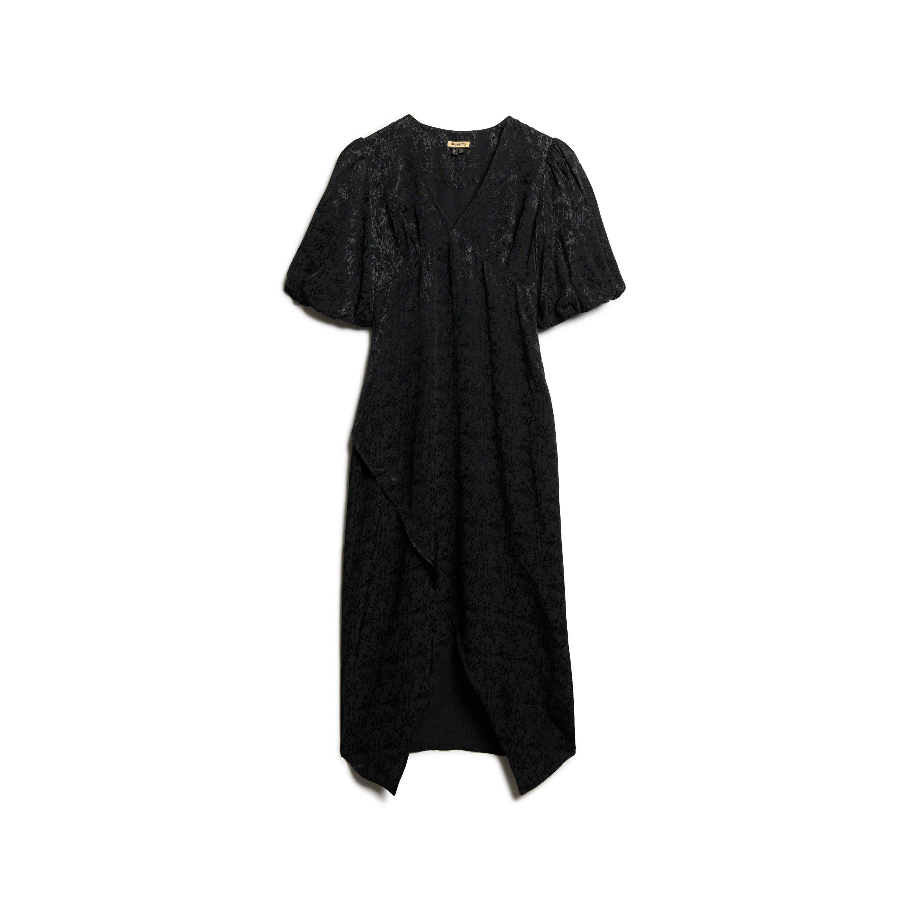 Schwarz - Superdry - Women's Short-Sleeve Midi Tea Dress - 6