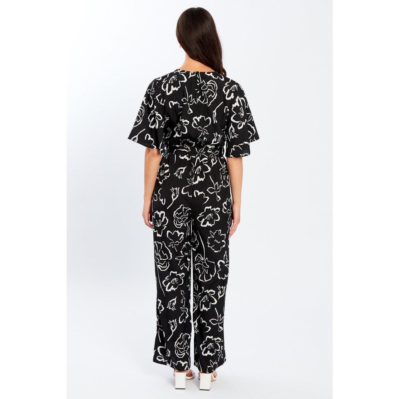 Black - Influence - Infinity Angel Sleeve Jumpsuits - 2