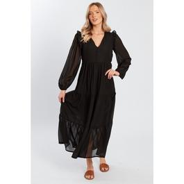 Violet Romance Chiffon Maxi Dress