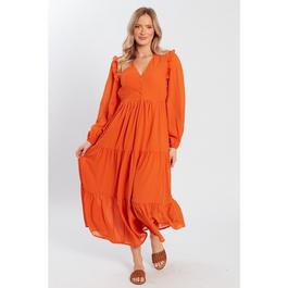 Violet Romance Chiffon Maxi Dress