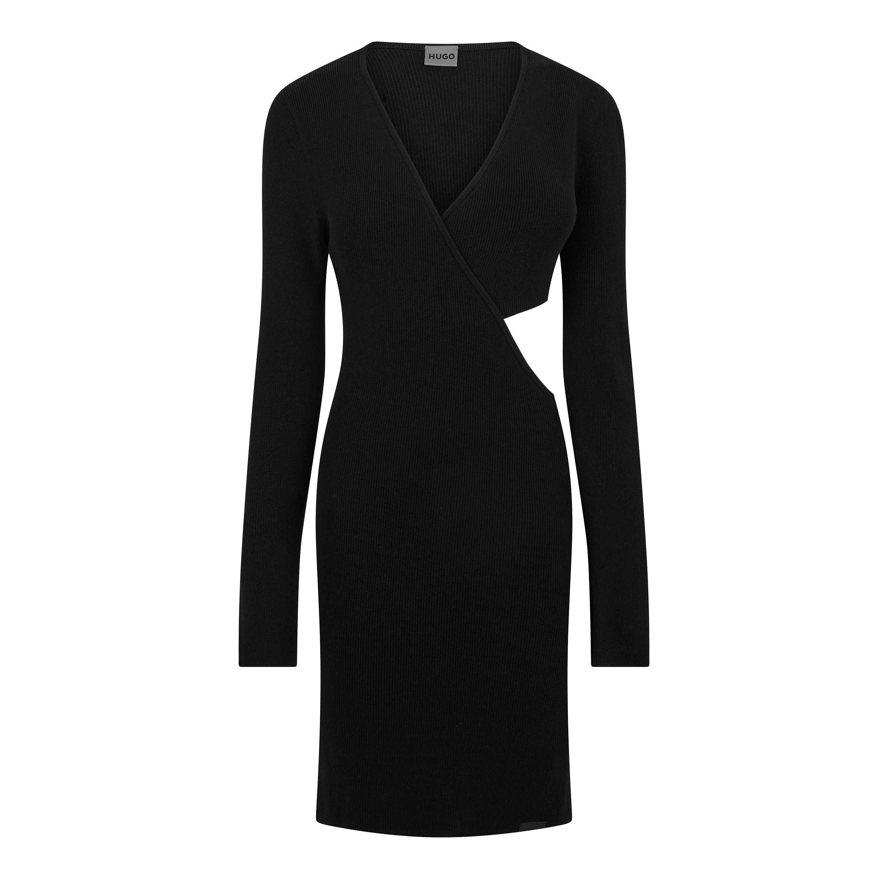 Black - Hugo - Skelletty 10256543 01 Mini Dress Womens - 1