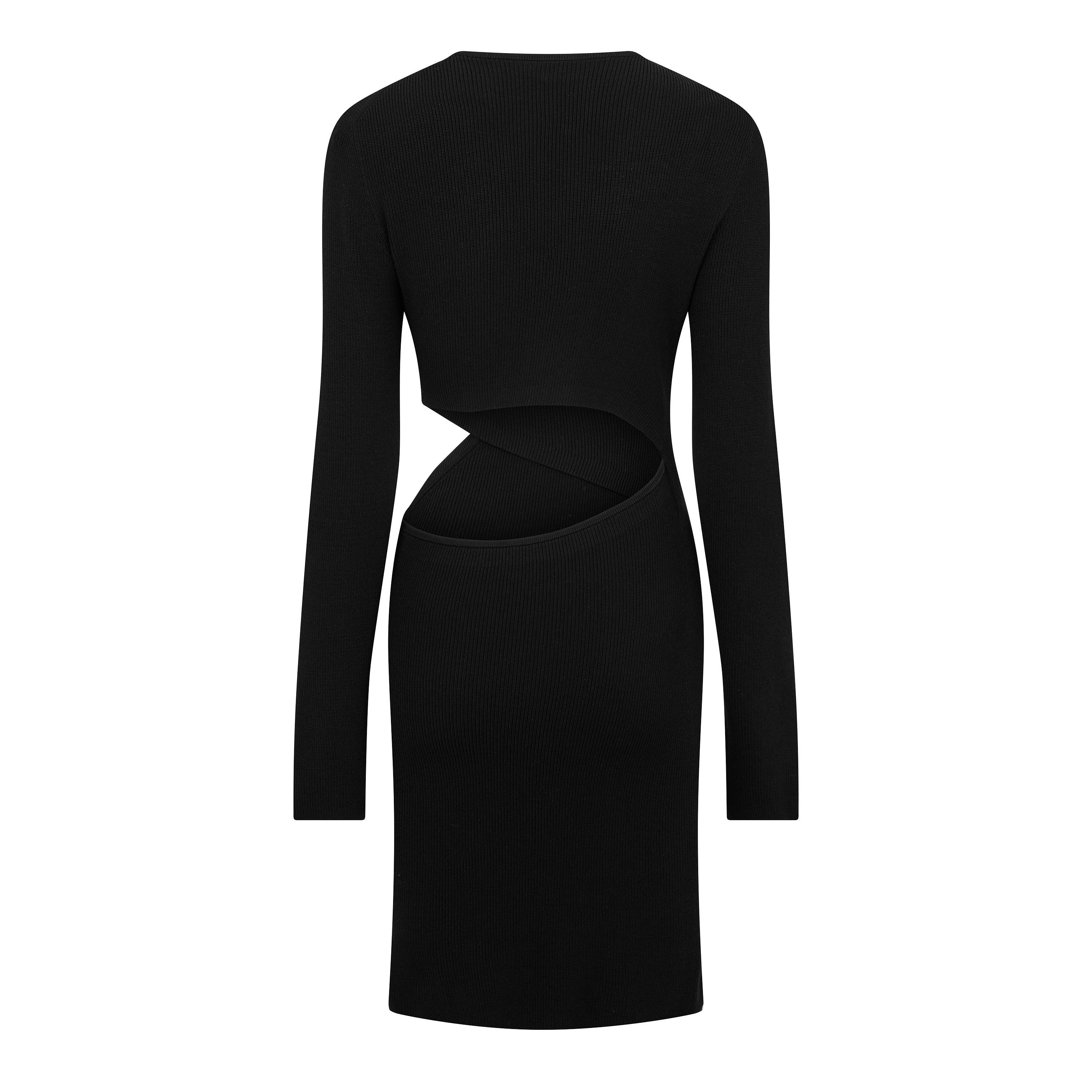 Black - Hugo - Skelletty 10256543 01 Mini Dress Womens - 2