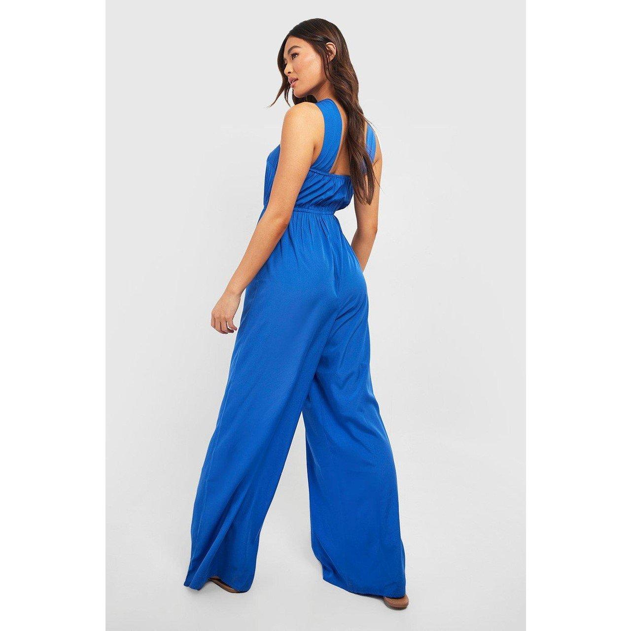 Blue - Violet Romance - Women's Vrom Wide Leg Jumpsuit - 2