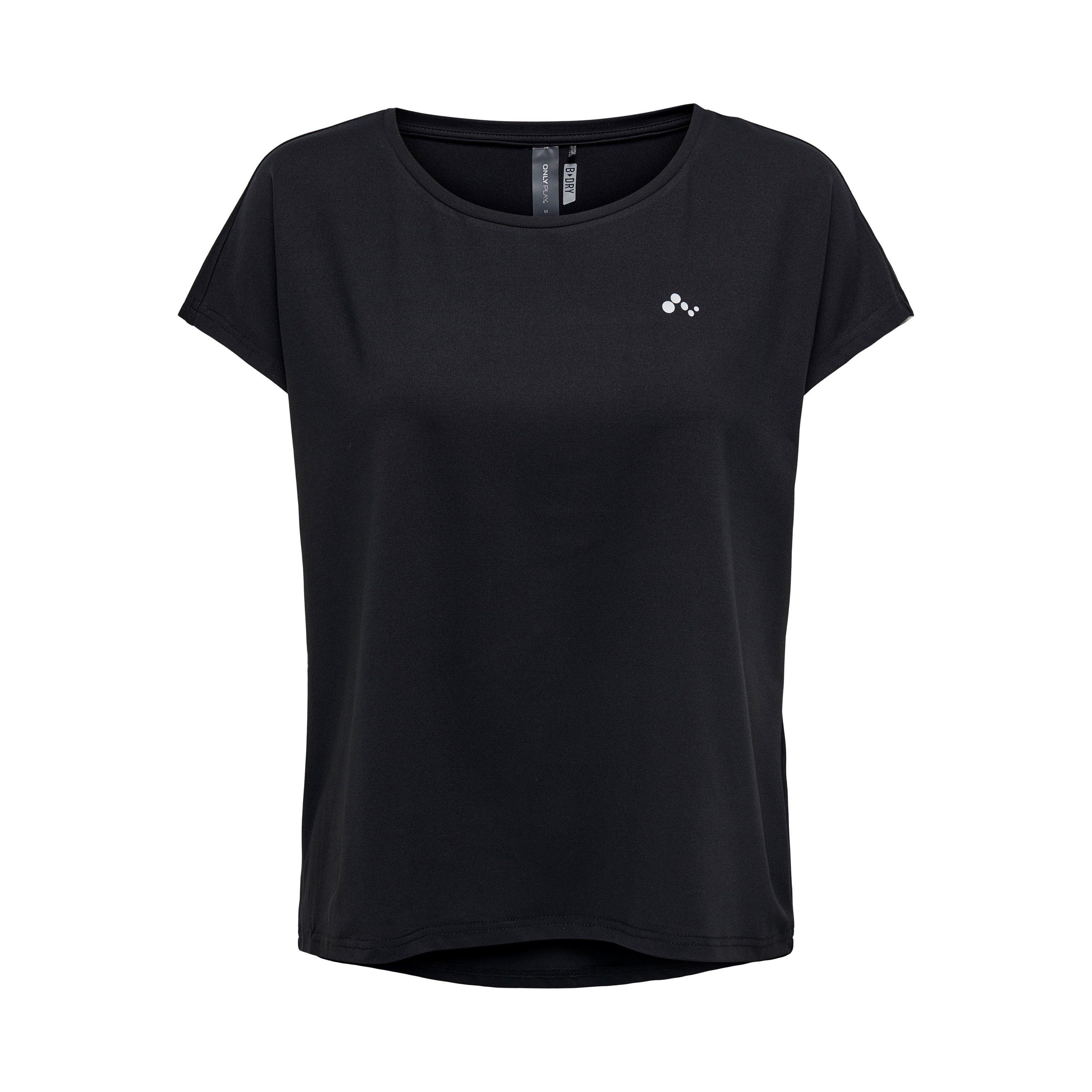 Black - Only Play - Life Short-Sleeve Loose Training T-Shirt - 2