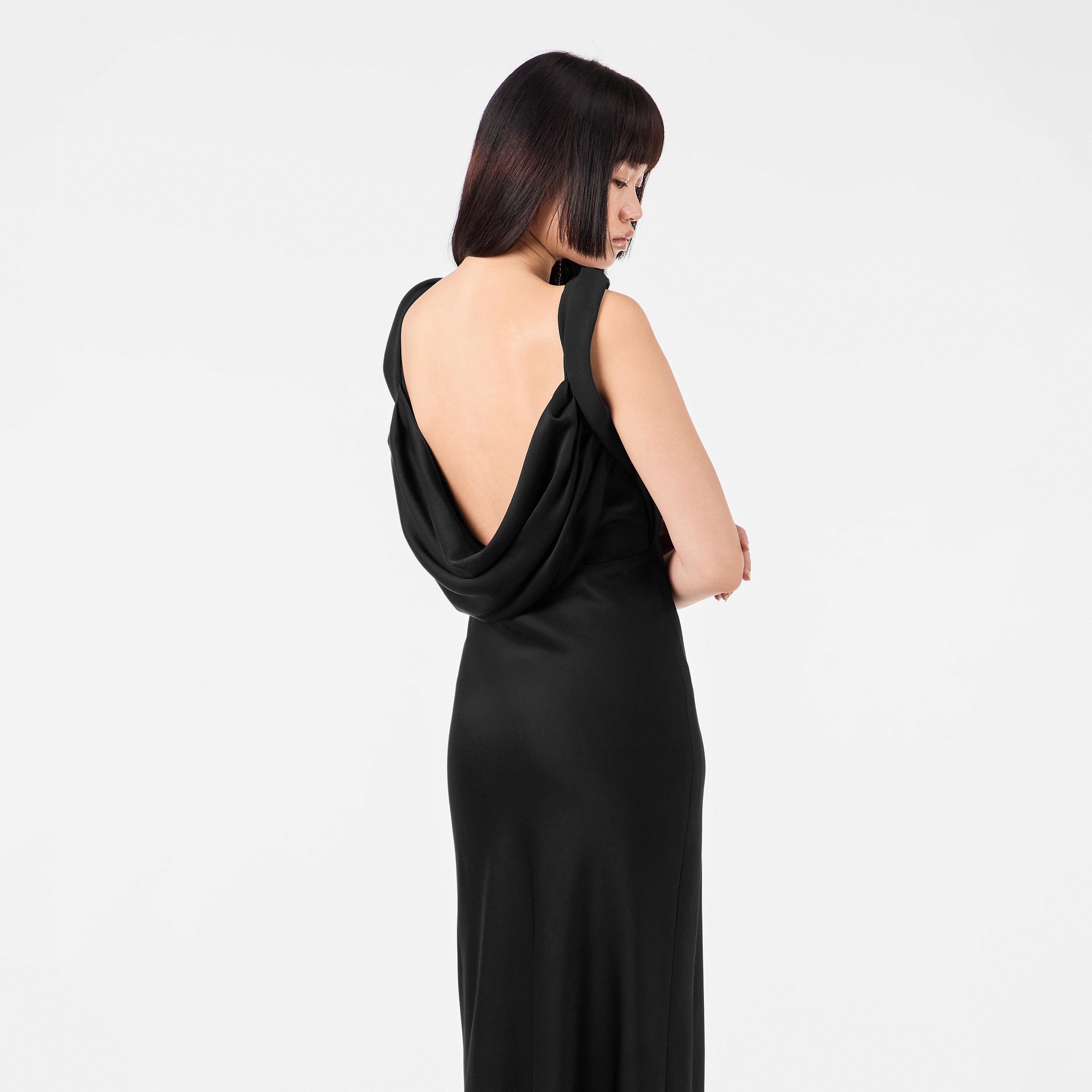 Nero - Miu Miu - Women's Textured Maxi Dress - 4