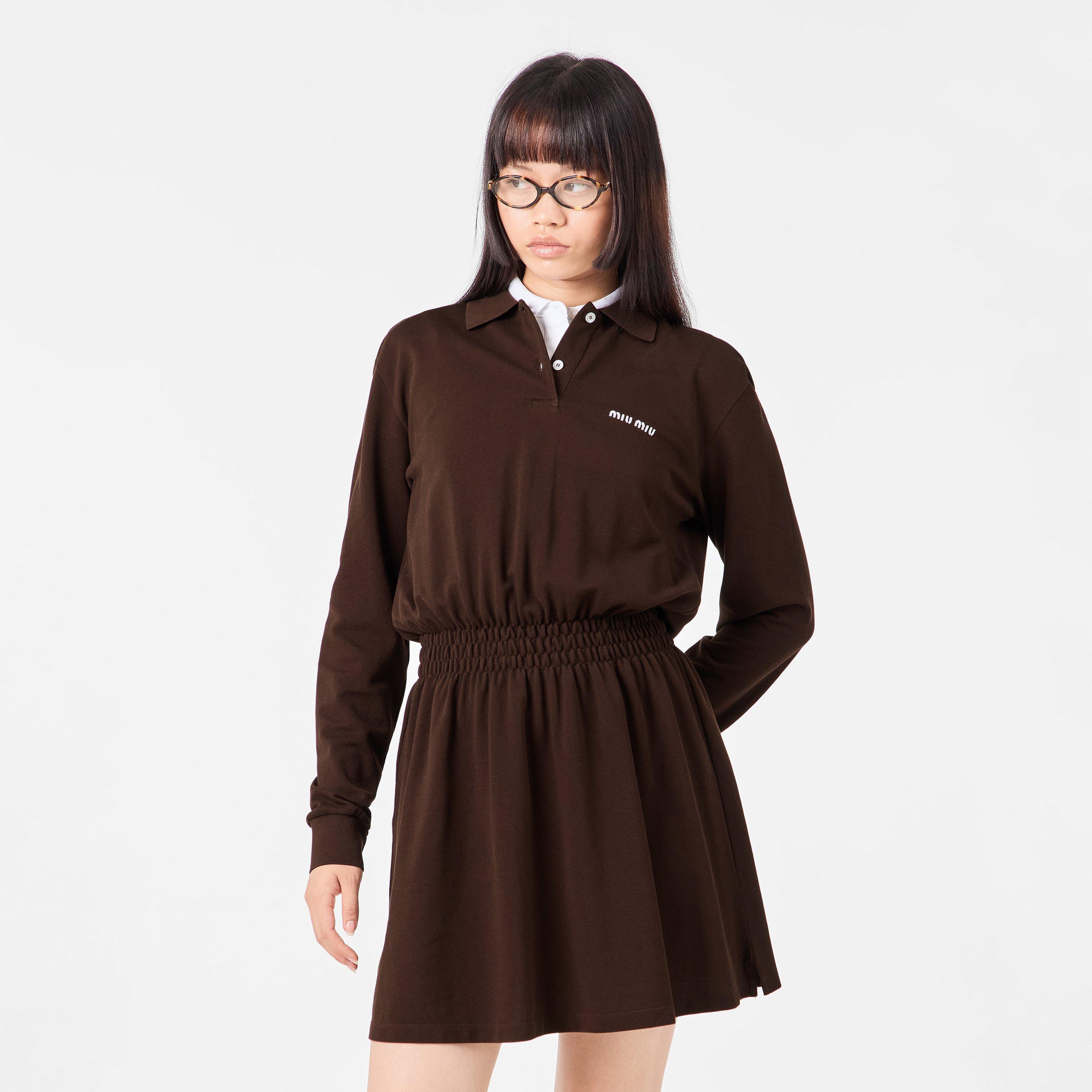 Cacao - Miu Miu - Women's Mini Dress - 3