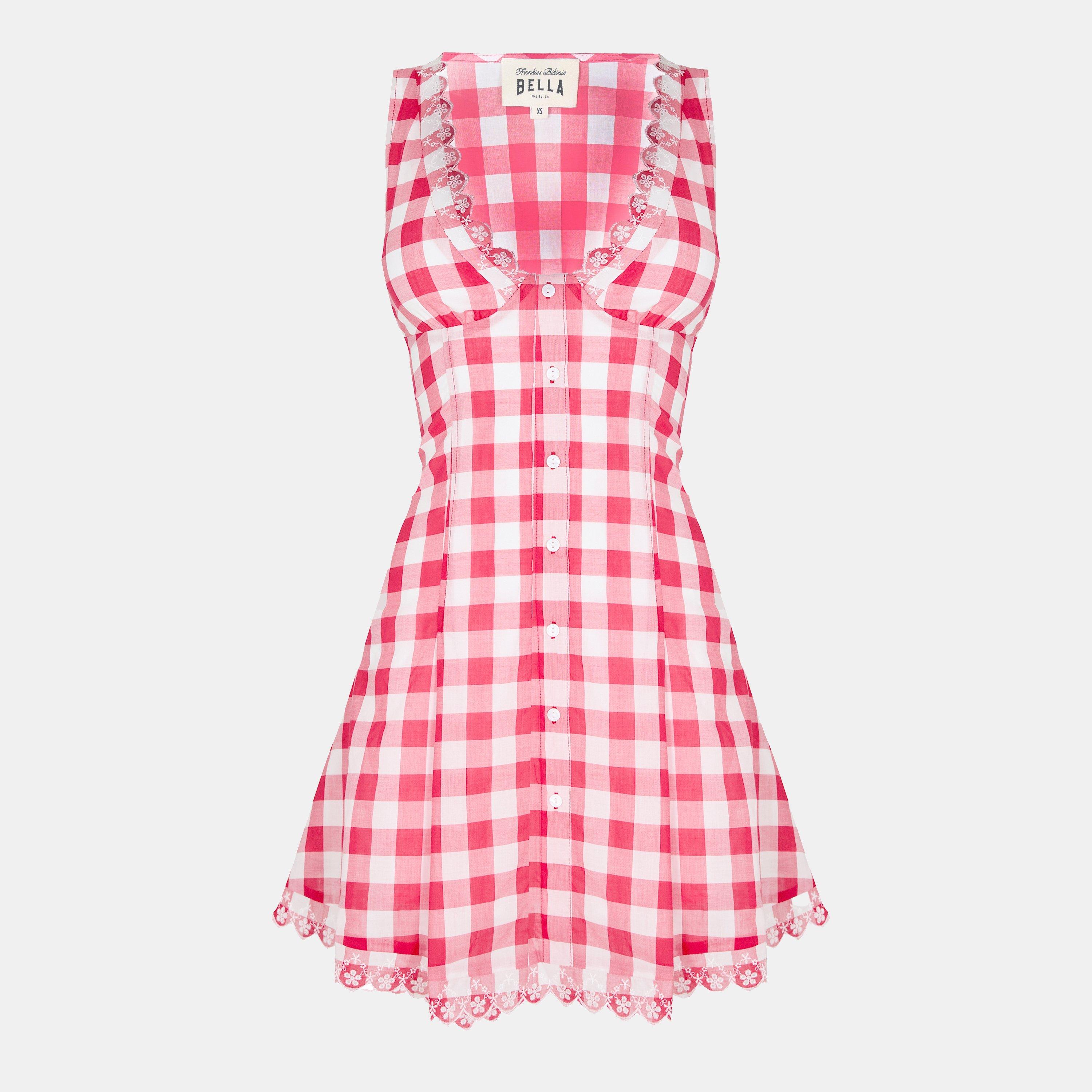Malibu Picnic - Frankies Bikinis - X Bella Hadid Farm Gingham Mini Dress - 1