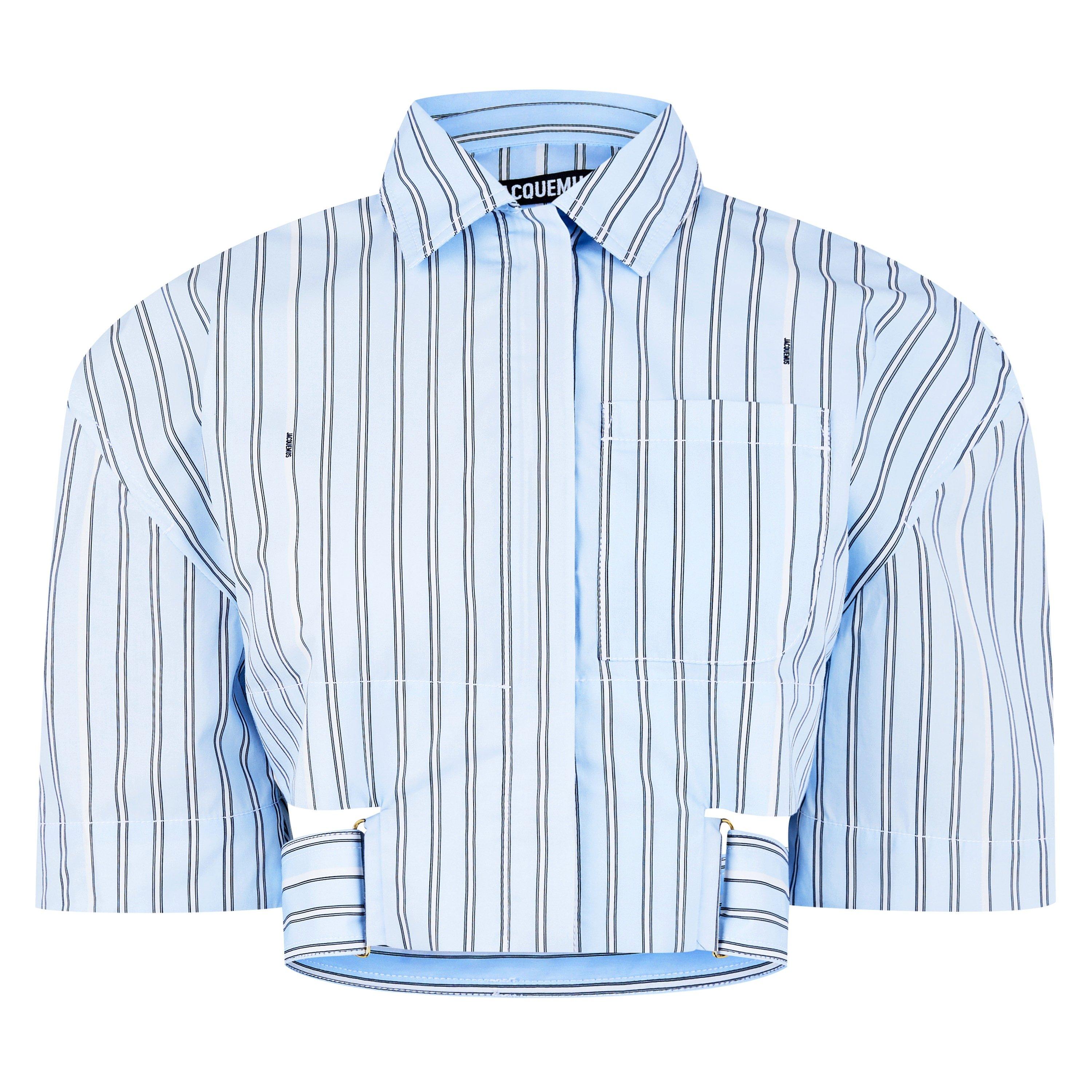 Blue Str - Jacquemus - La Courte Bari Belted Shirt - 5