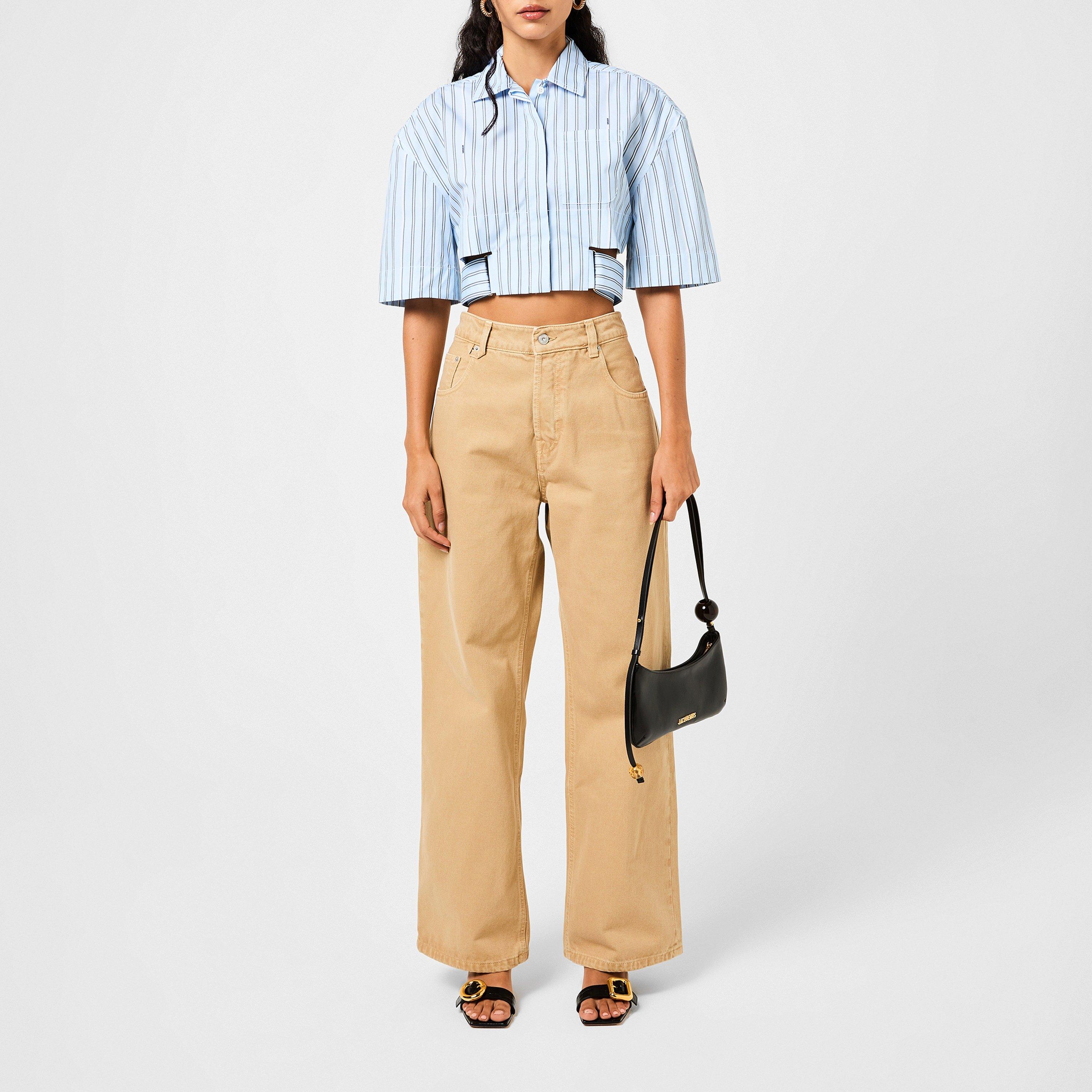 Blue Str - Jacquemus - La Courte Bari Belted Shirt - 4