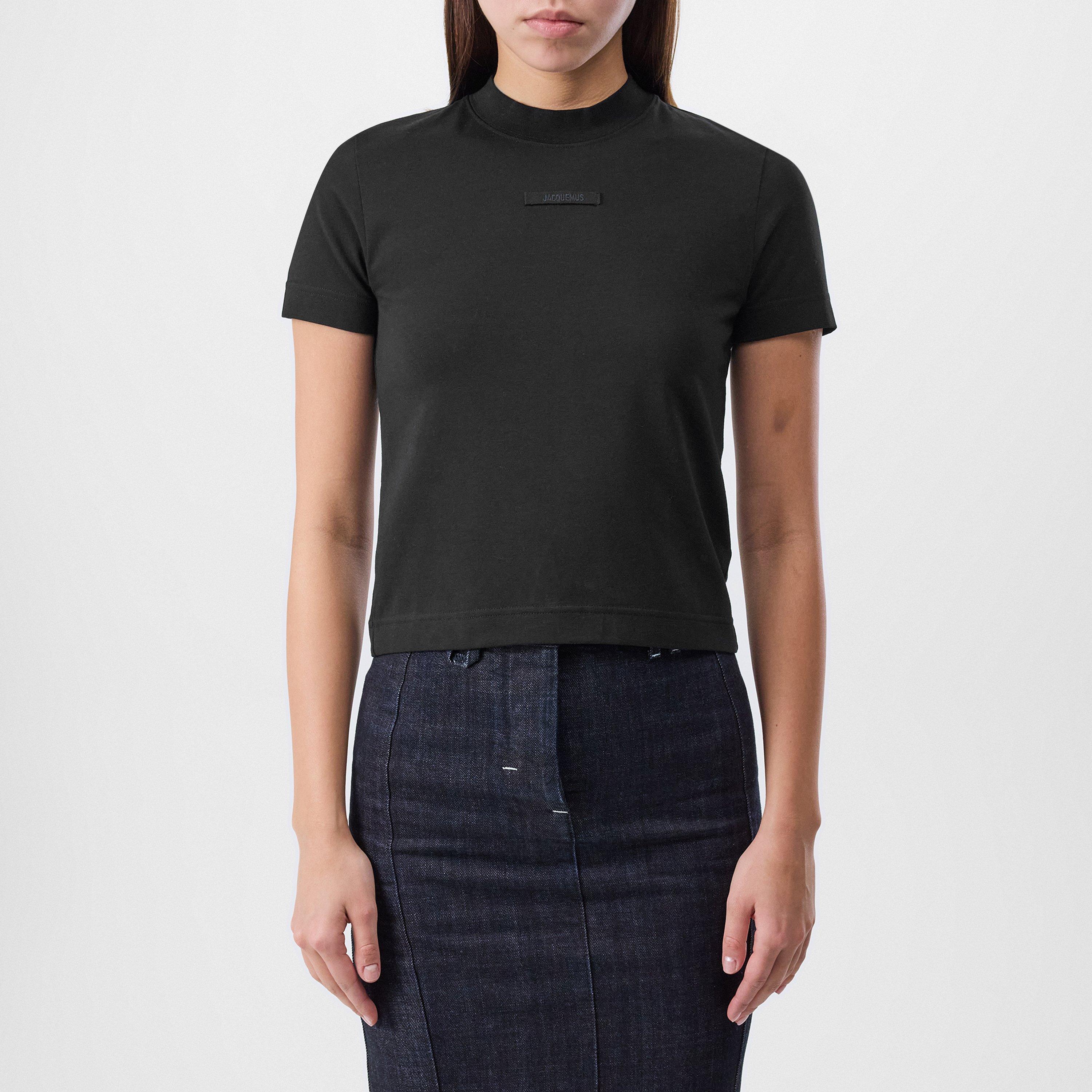 Black - Jacquemus - Women's Logo Cotton Le T-Shirt Gros Grain - 3